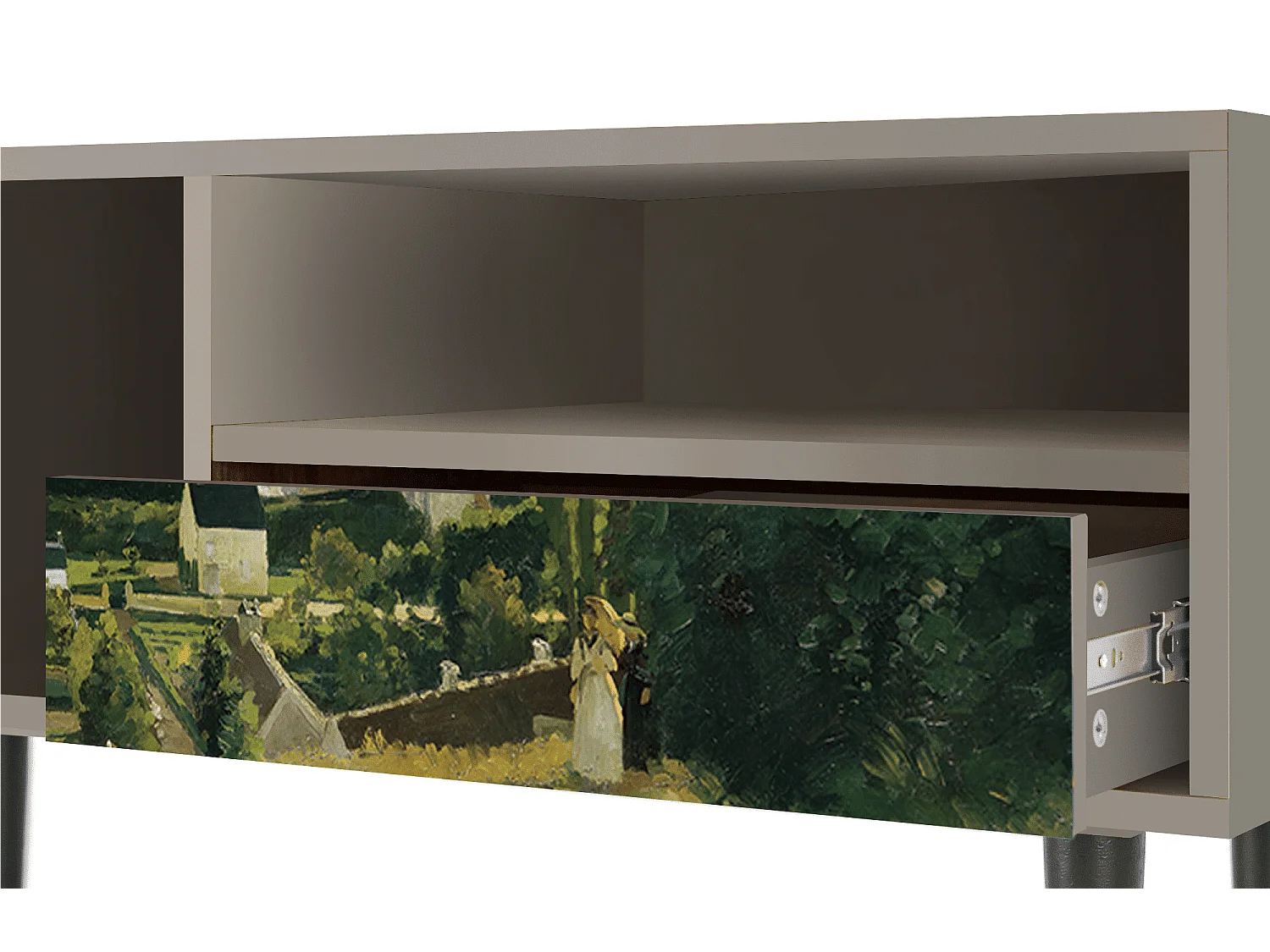 Szafka RTV - 115х59х48 cm - T3 - Jalais Hill by Pissarro, Piaskowy