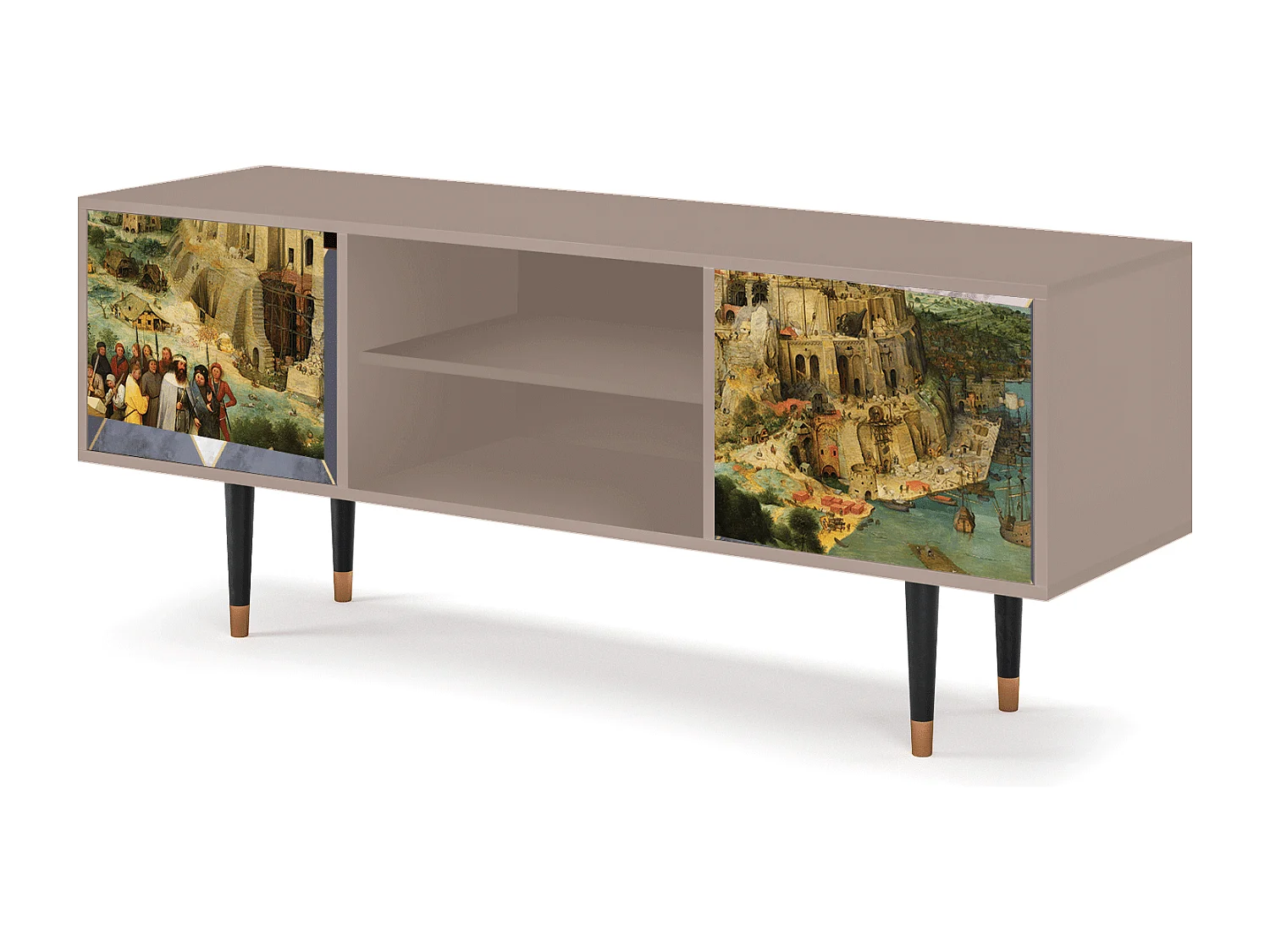 Mueble de TV - 170х69х48 cm - T2 - Elder The Tower, Latte