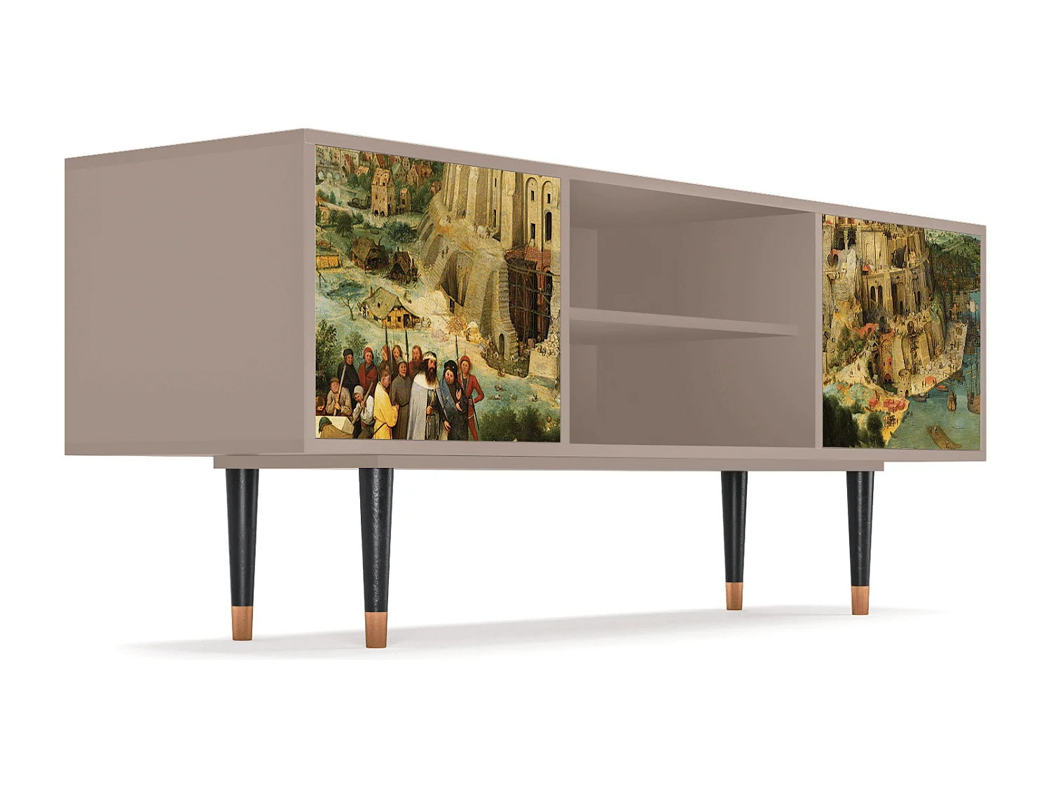 Mueble de TV - 170х69х48 cm - T2 - Elder The Tower, Latte