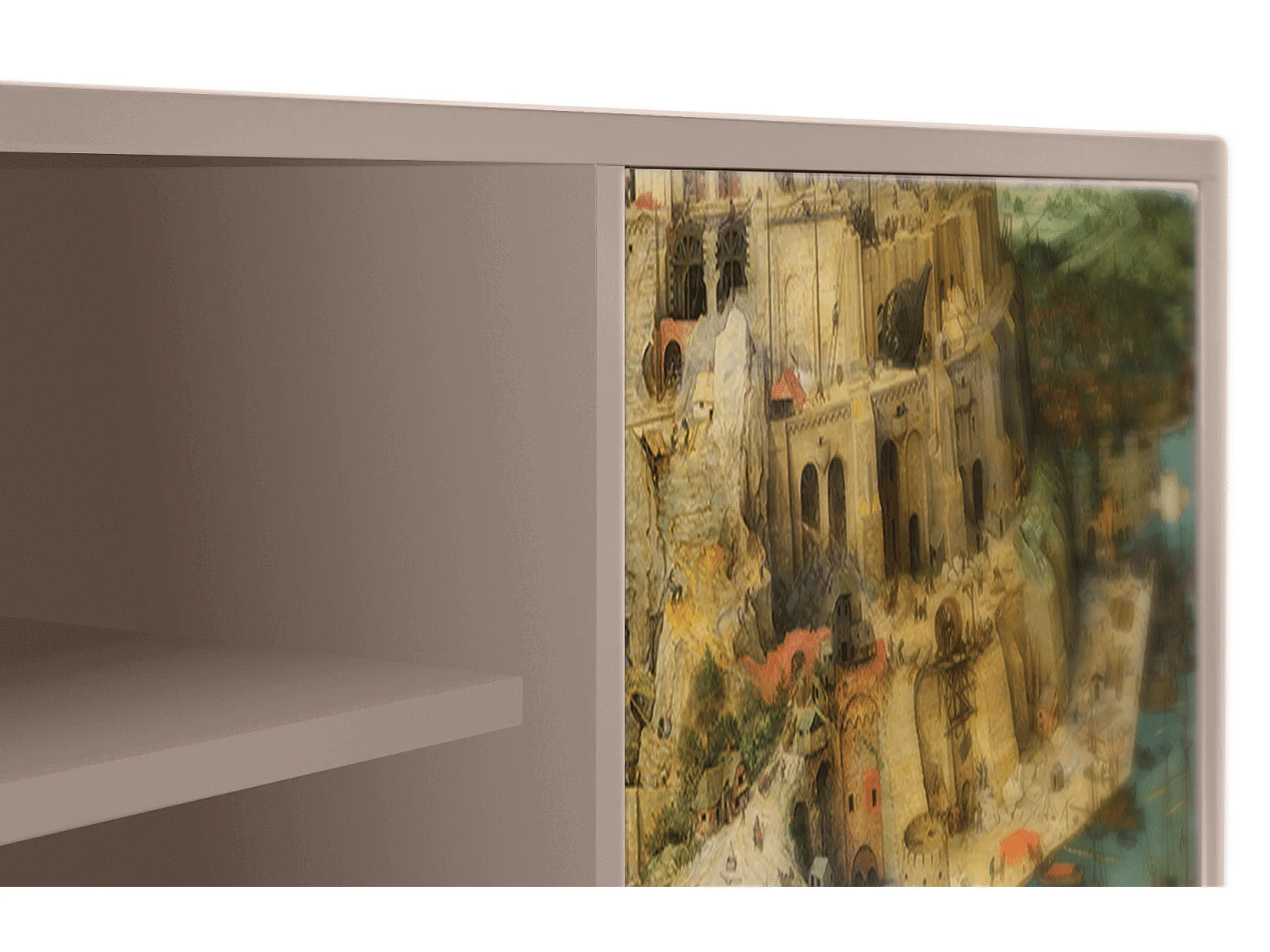 Mueble de TV - 170х69х48 cm - T2 - Elder The Tower, Latte