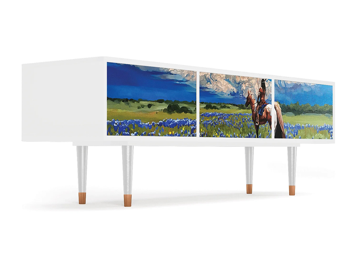 Meuble TV - 170х59х48 cm - T4 - Thunderheads by Dean, Blanc