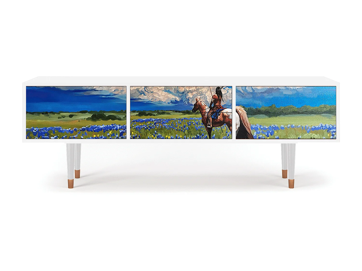 Meuble TV - 170х59х48 cm - T4 - Thunderheads by Dean, Blanc