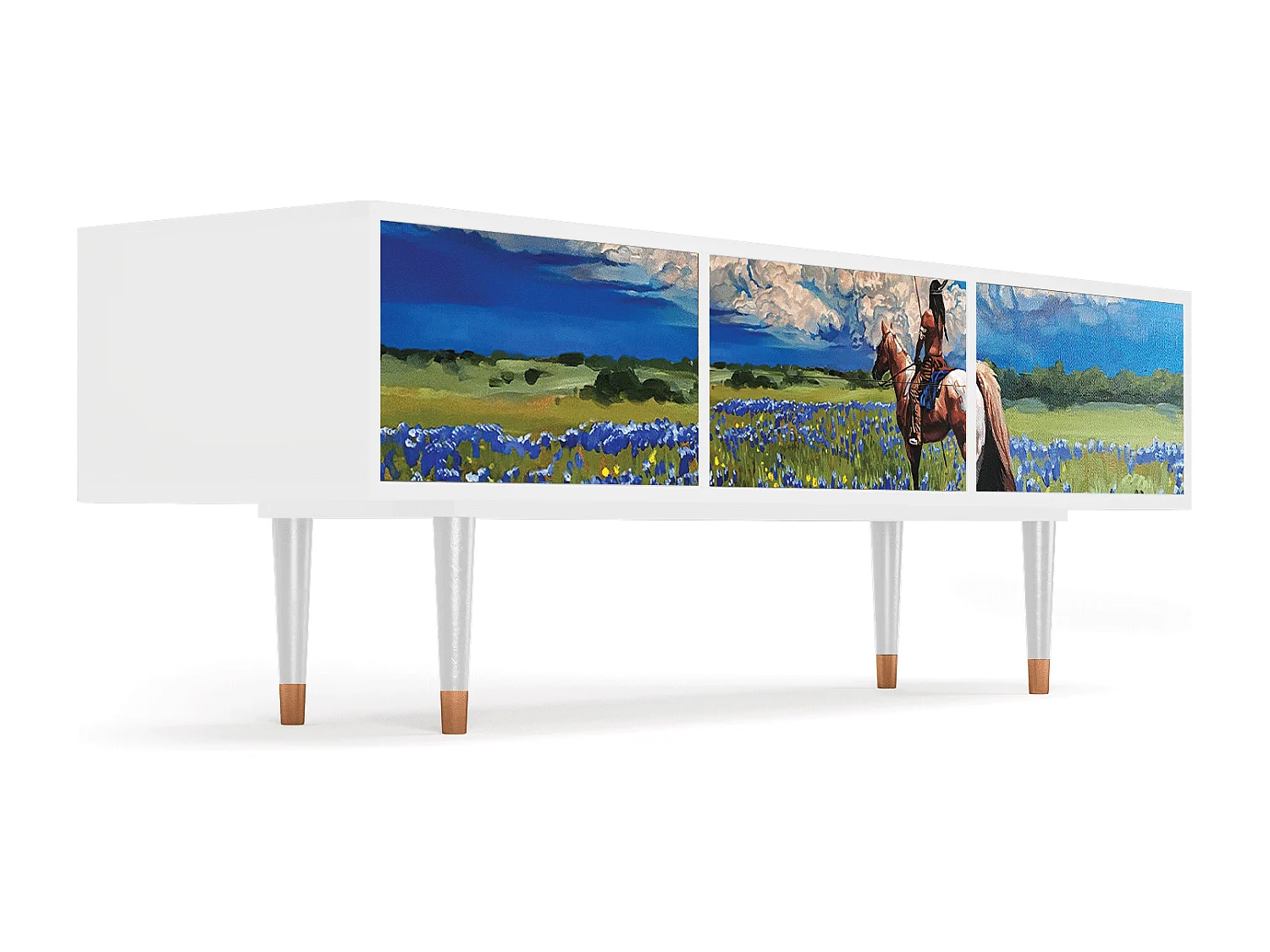 Meuble TV - 170х59х48 cm - T4 - Thunderheads by Dean, Blanc