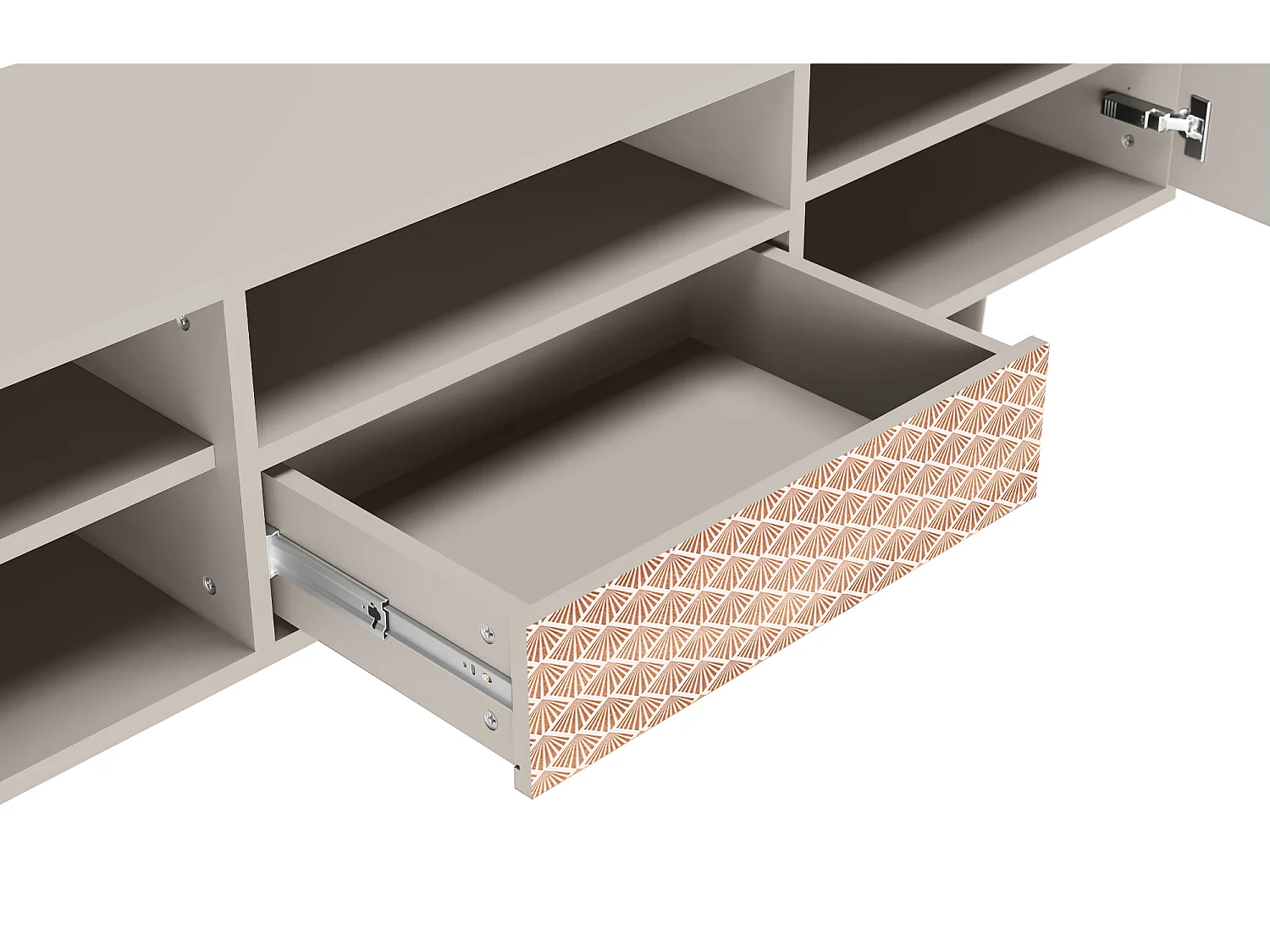 Meuble TV - 170х59х41 cm - T6 - Pastel Sunrise, Sable