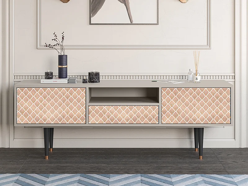 Mueble de TV - 170х59х41 cm - T6 - Pastel Sunrise, Arena