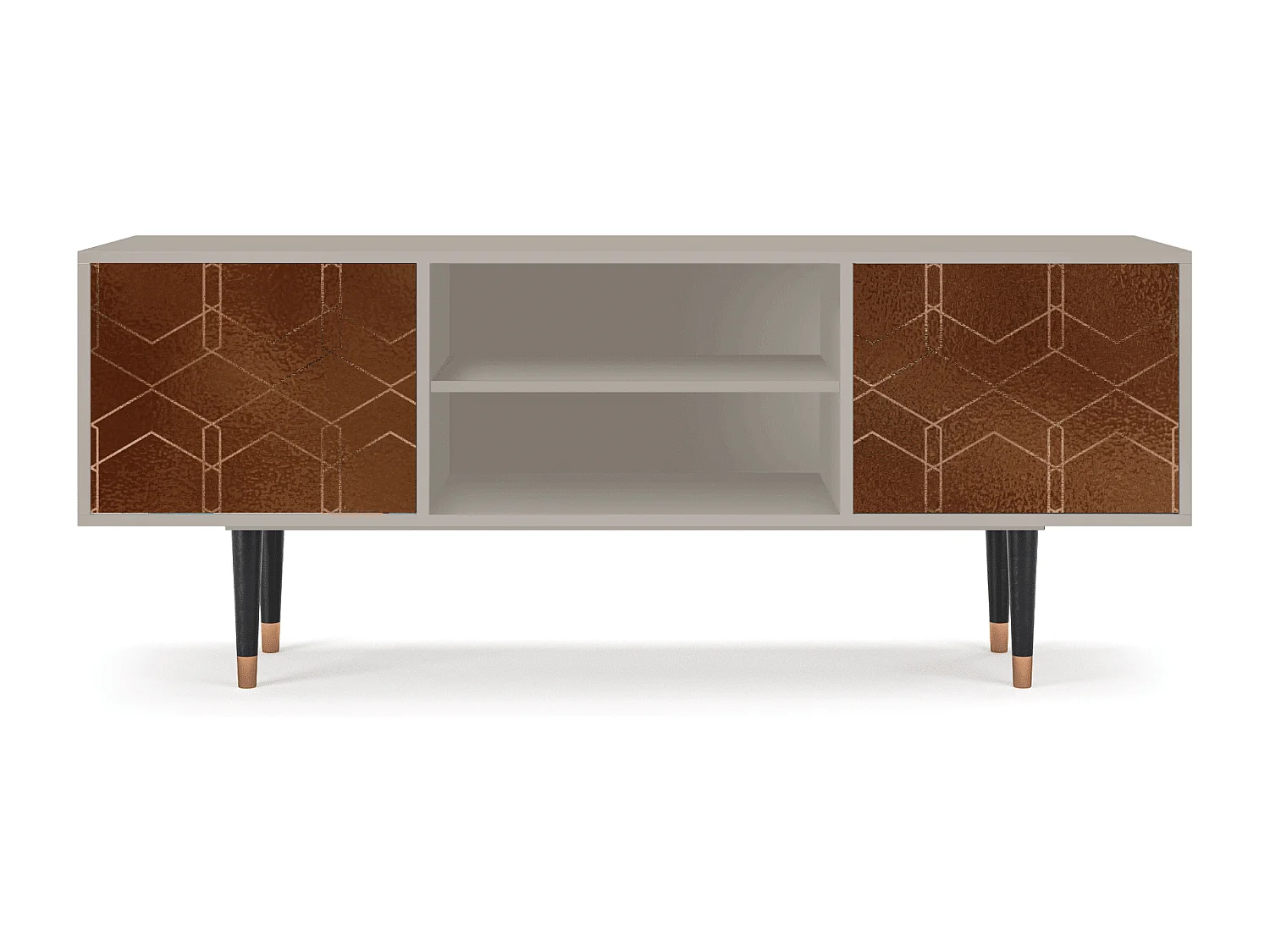 Meuble TV - 170х69х48 cm - T2 - Chocolate Bar, Sable