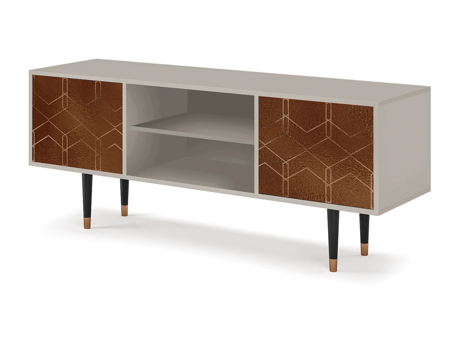 Meuble TV - 170х69х48 cm - T2 - Chocolate Bar, Sable