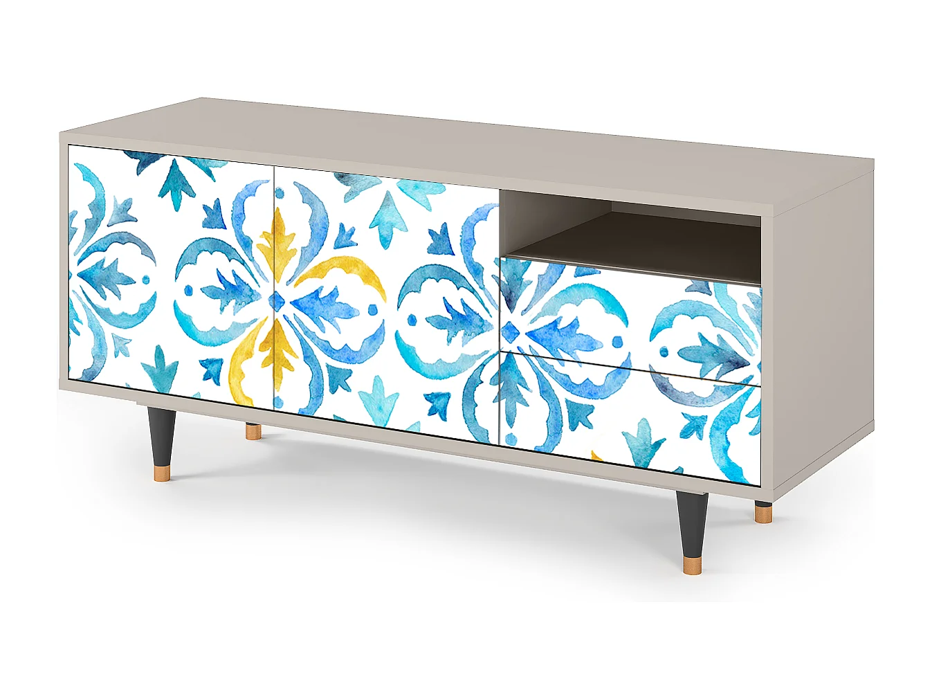 Meuble TV - 125х56х41 cm - T7 - Lisbon Flover, Sable