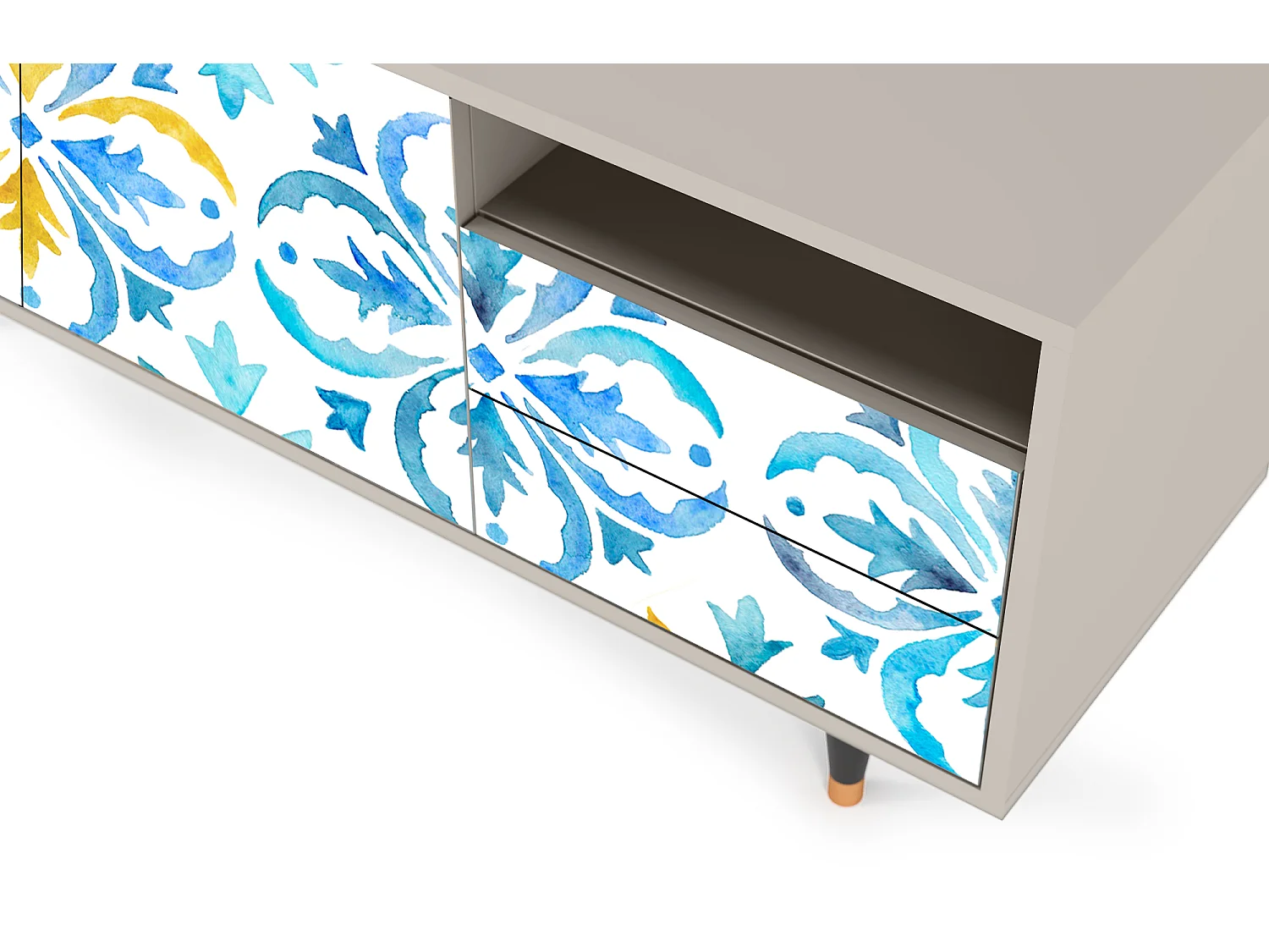 Meuble TV - 125х56х41 cm - T7 - Lisbon Flover, Sable