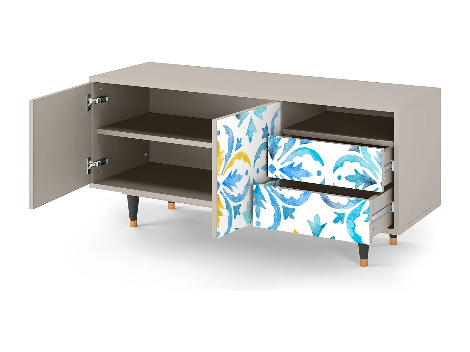 Meuble TV - 125х56х41 cm - T7 - Lisbon Flover, Sable