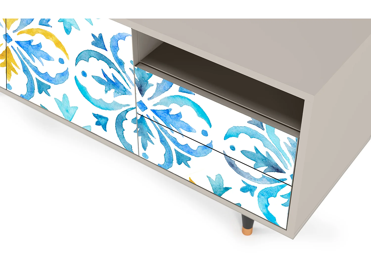 Meuble TV - 125х56х41 cm - T7 - Lisbon Flover, Sable