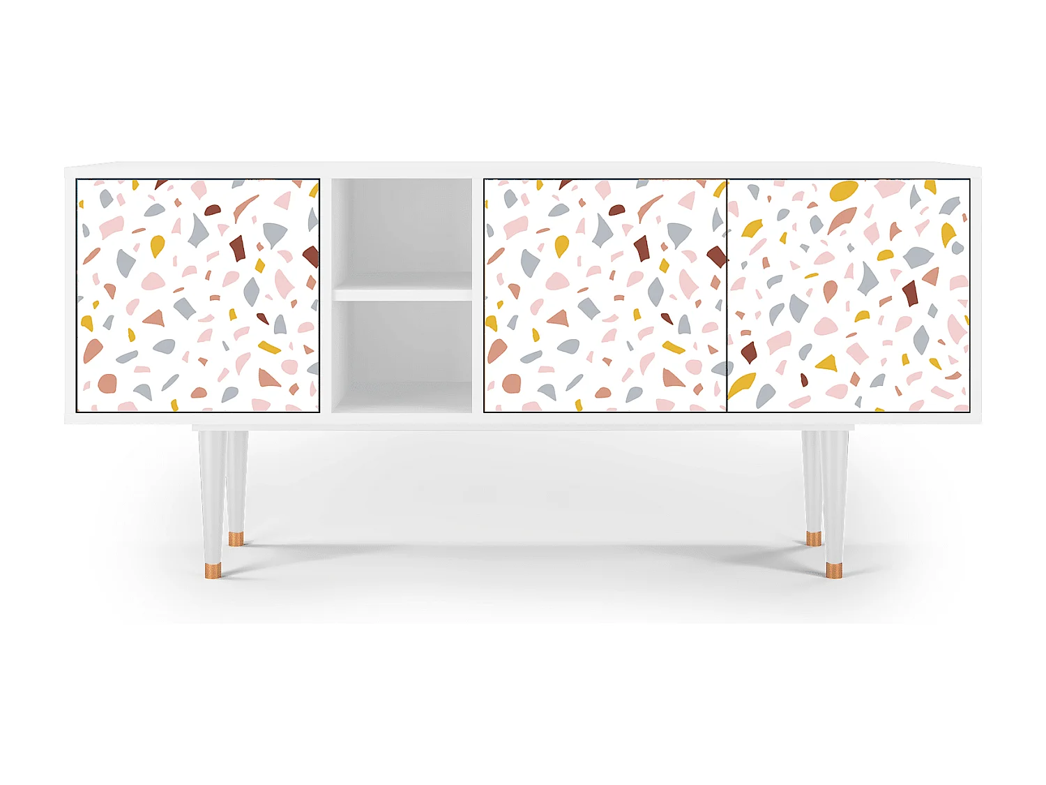 TV-meubel - 150х69х41 cm - T5 - Marmelade Cheese, Wit