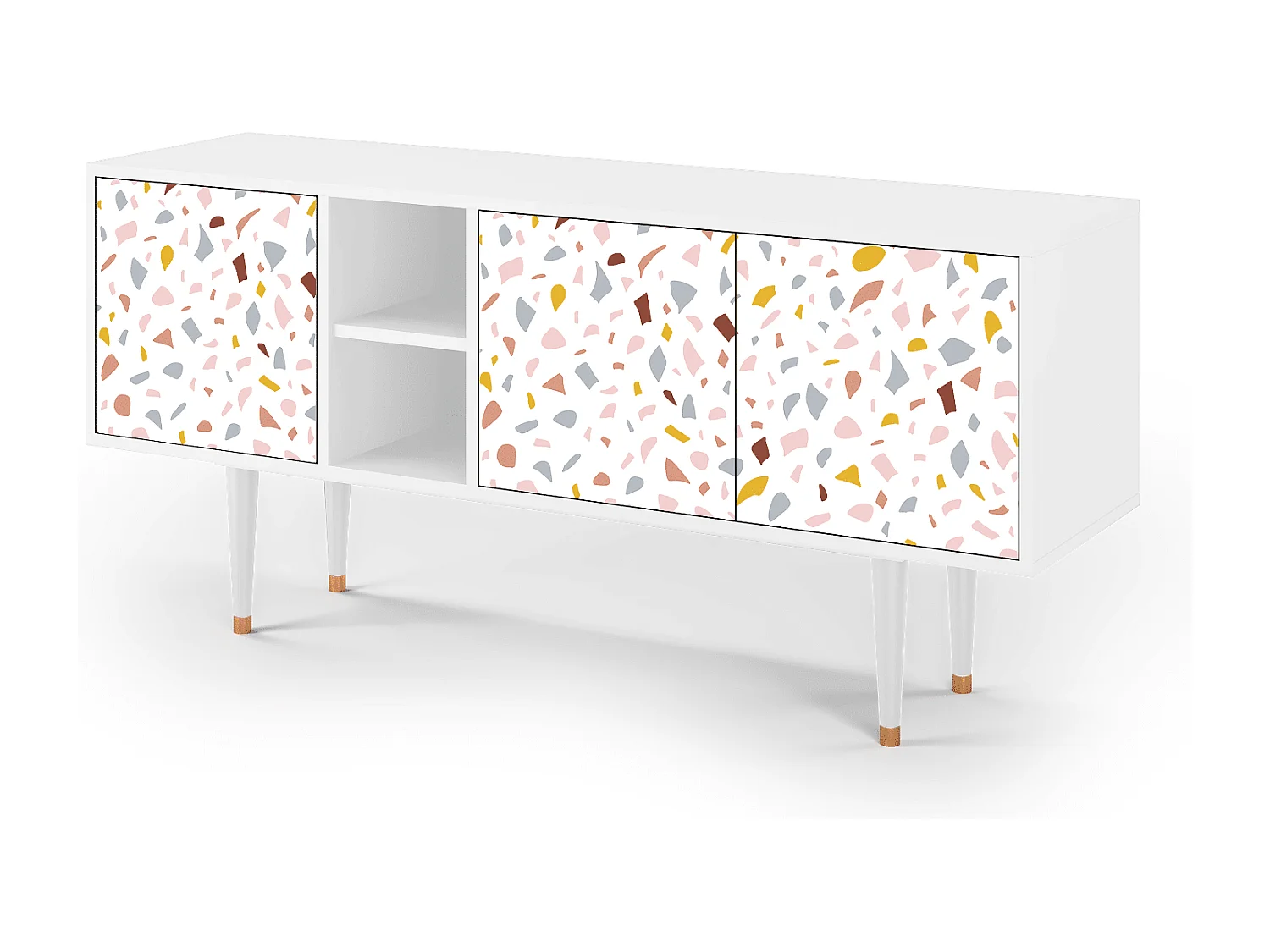 TV-meubel - 150х69х41 cm - T5 - Marmelade Cheese, Wit