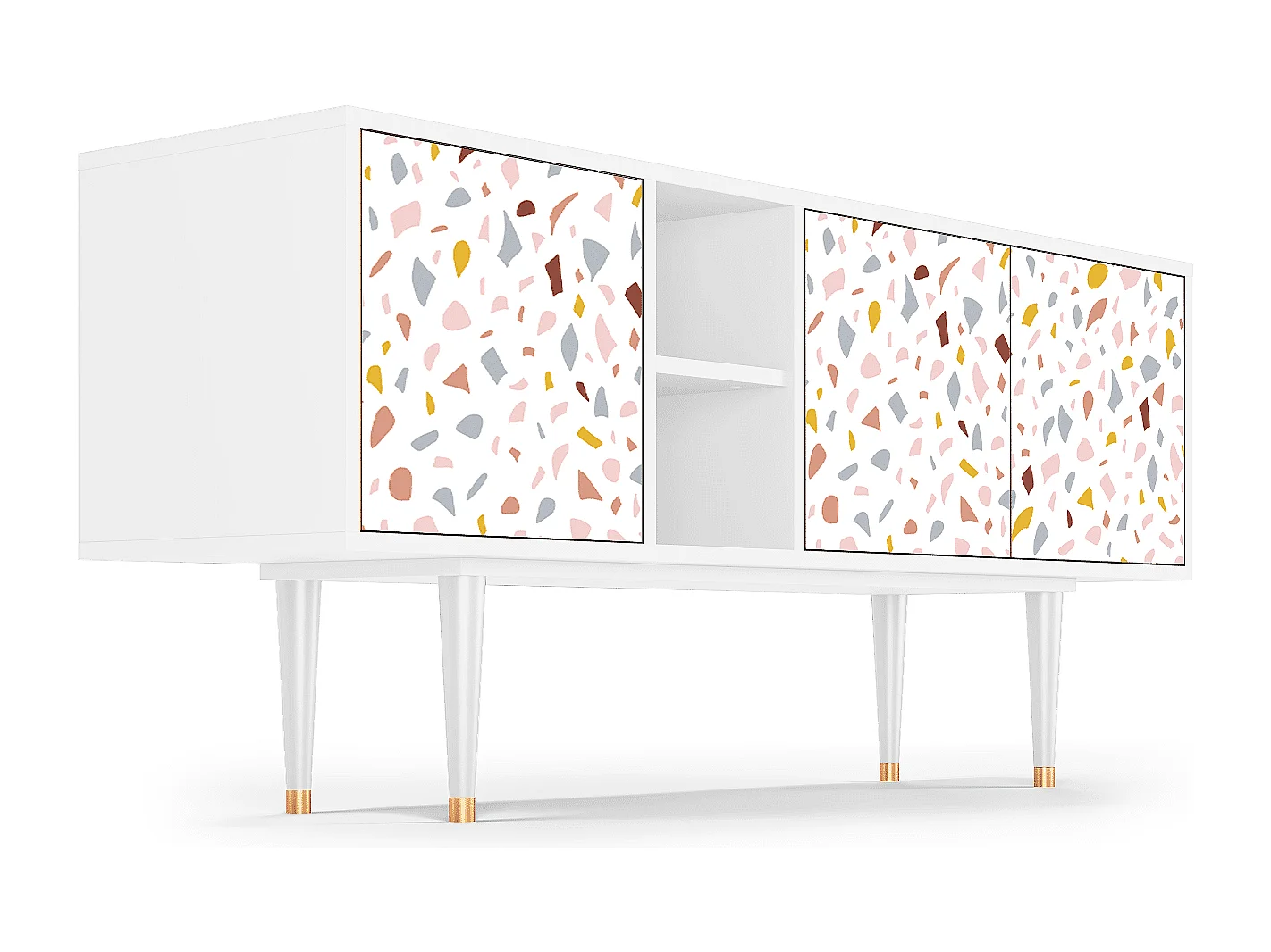 TV-meubel - 150х69х41 cm - T5 - Marmelade Cheese, Wit