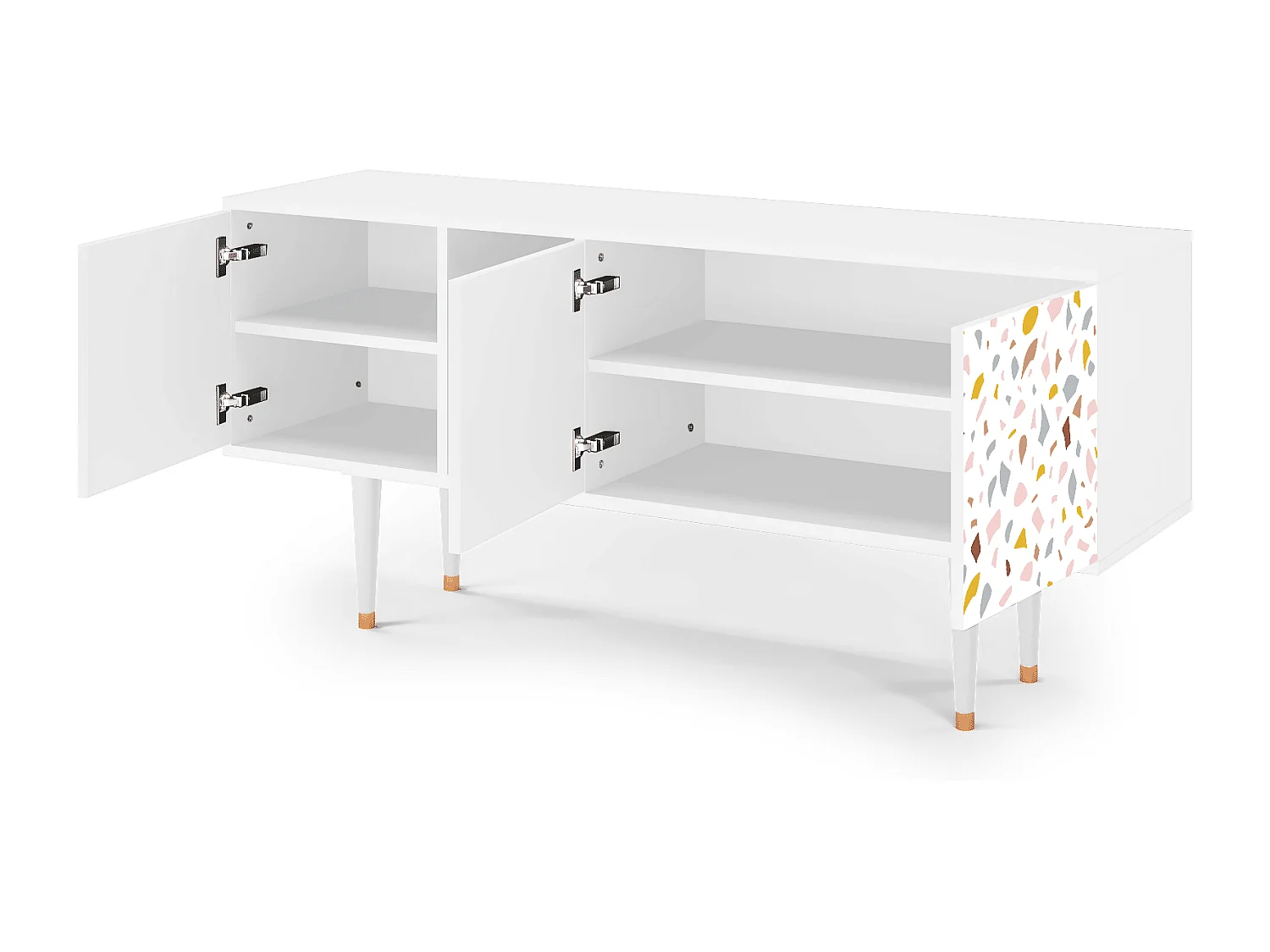 TV-meubel - 150х69х41 cm - T5 - Marmelade Cheese, Wit