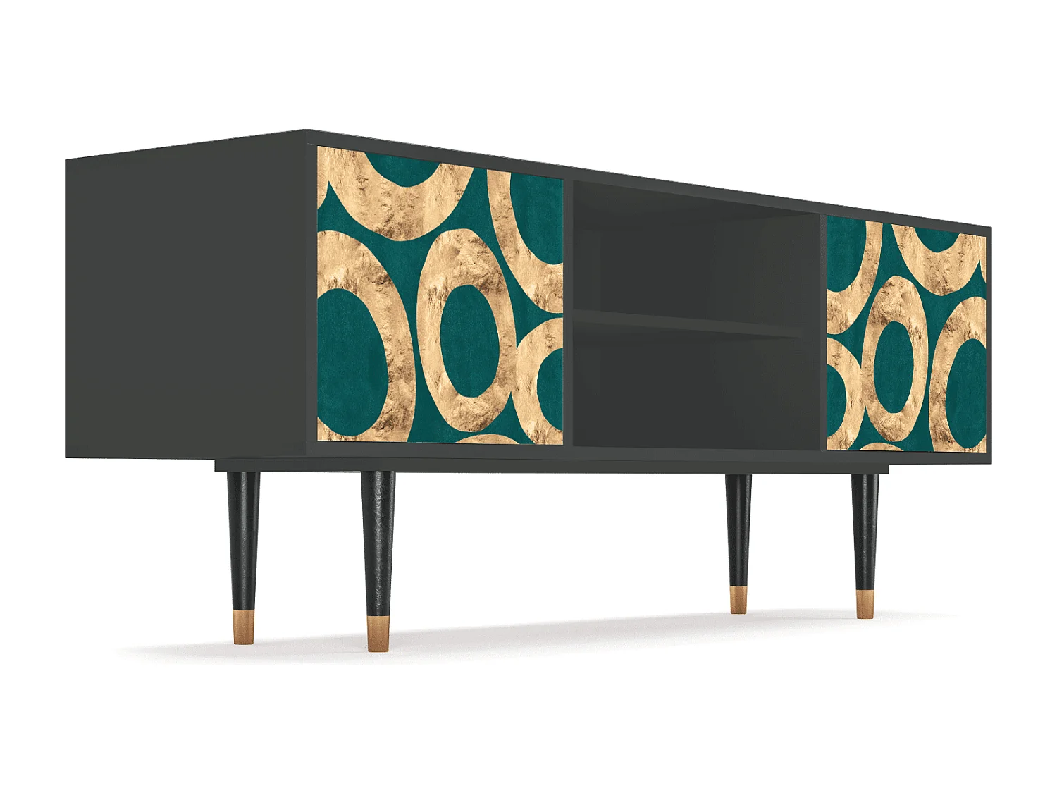 Mobile TV - 170х69х48 cm - T2 - Zircon Sphere, Antracite