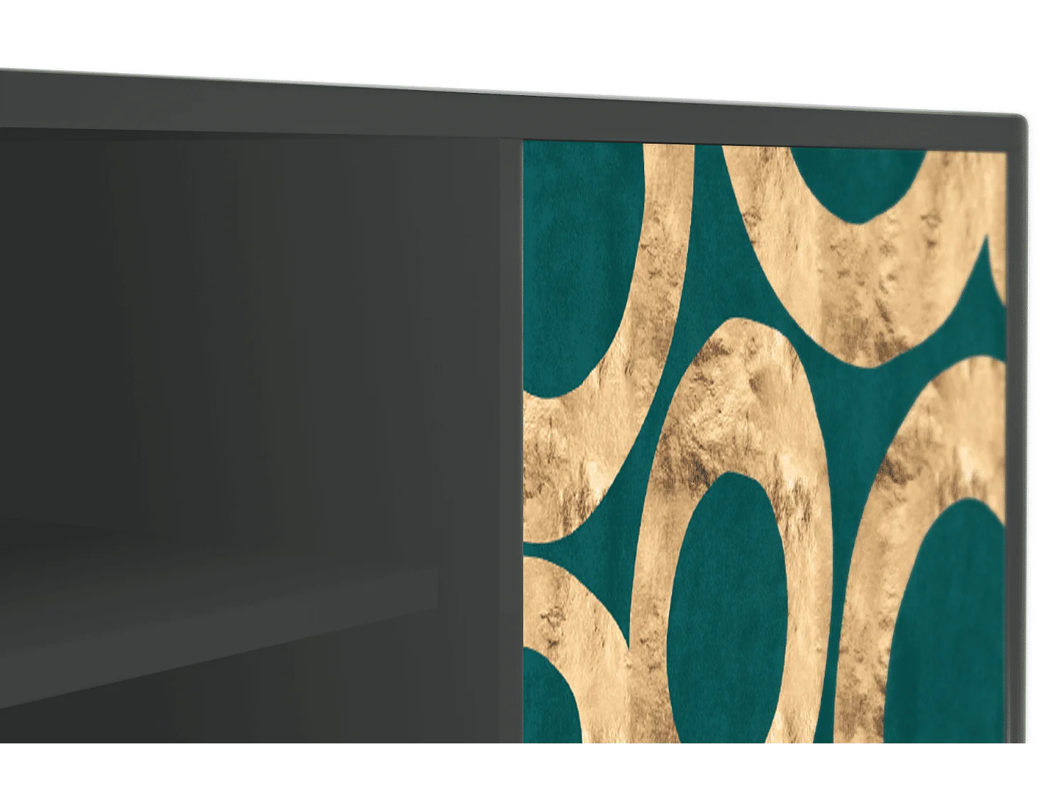 Mobile TV - 170х69х48 cm - T2 - Zircon Sphere, Antracite