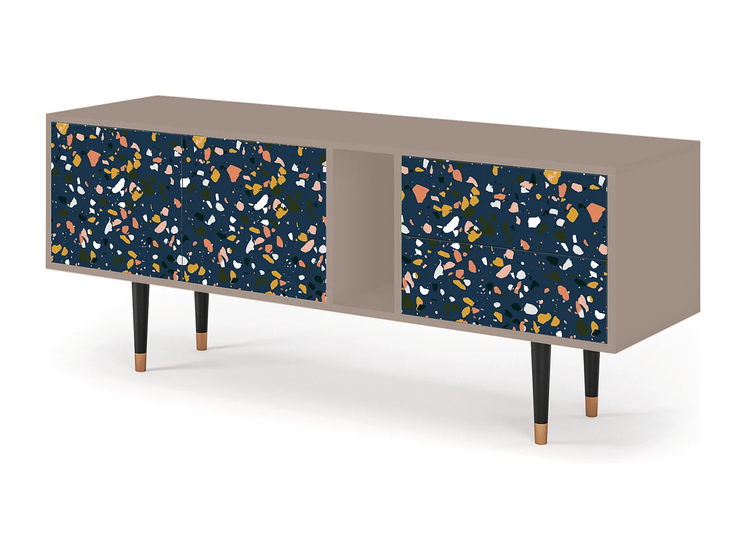 Meuble TV - 170х69х48 cm - T1 - Night Sky Langhterns, Latte