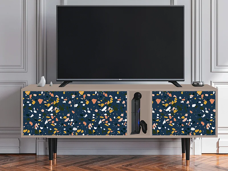 Meuble TV - 170х69х48 cm - T1 - Night Sky Langhterns, Latte