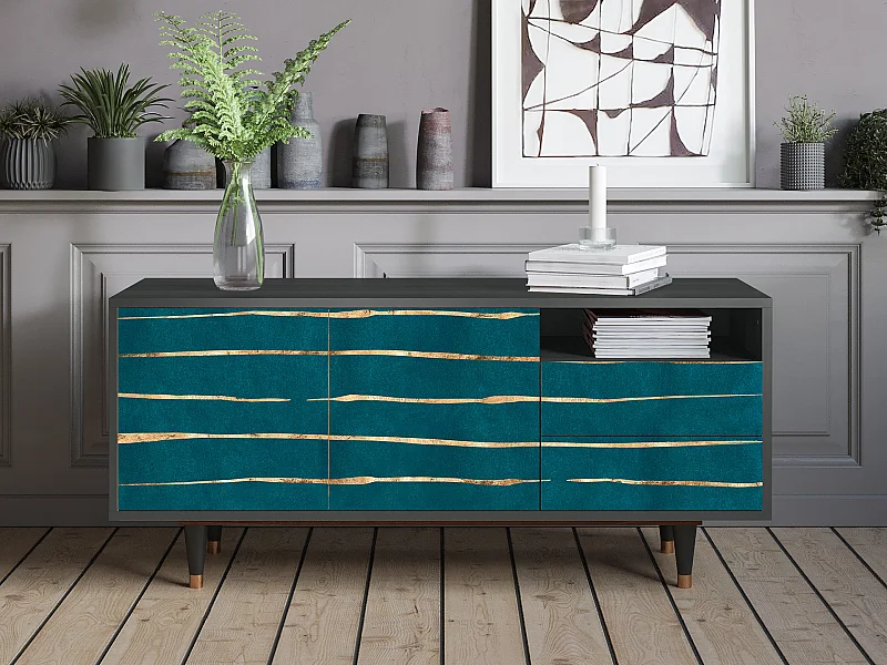 TV-meubel - 125х56х41 cm - T7 - Ocean Drive, Antraciet