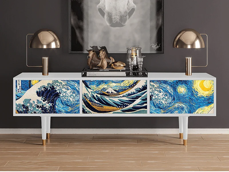 TV-Möbel - 170х59х48 cm - T4 - Great Wave, Weiß
