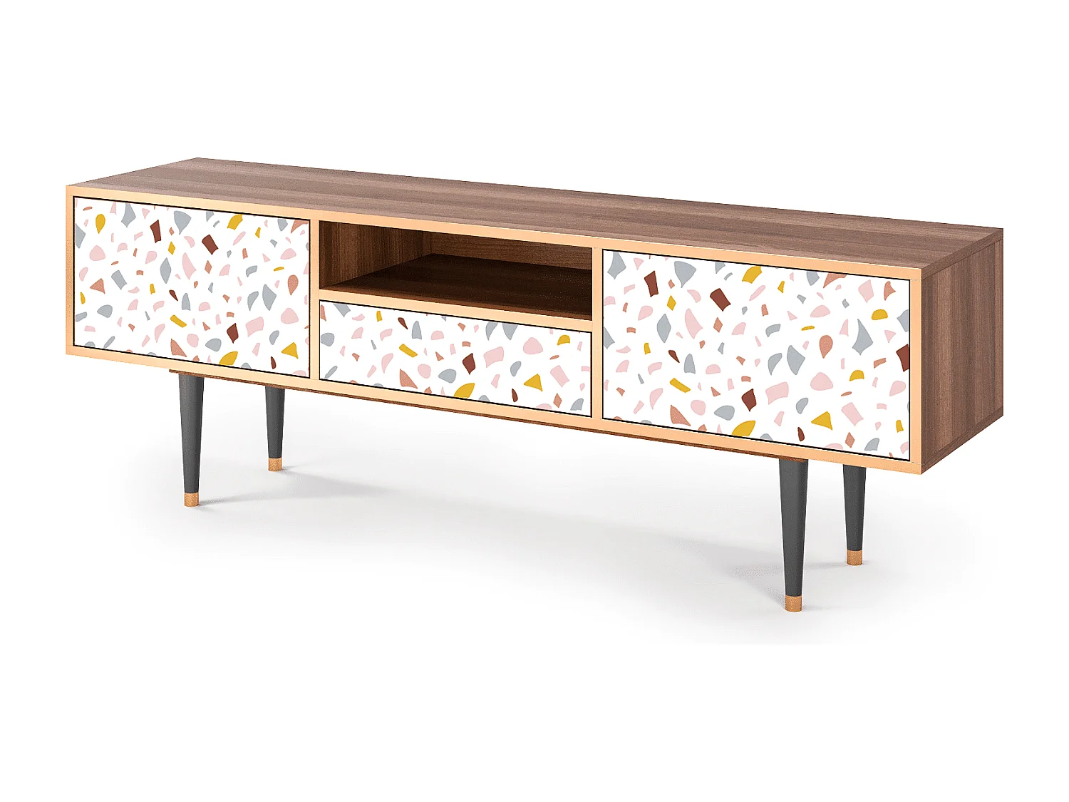 Mueble de TV - 170х59х41 cm - T6 - Marmelade Cheese, Nogal