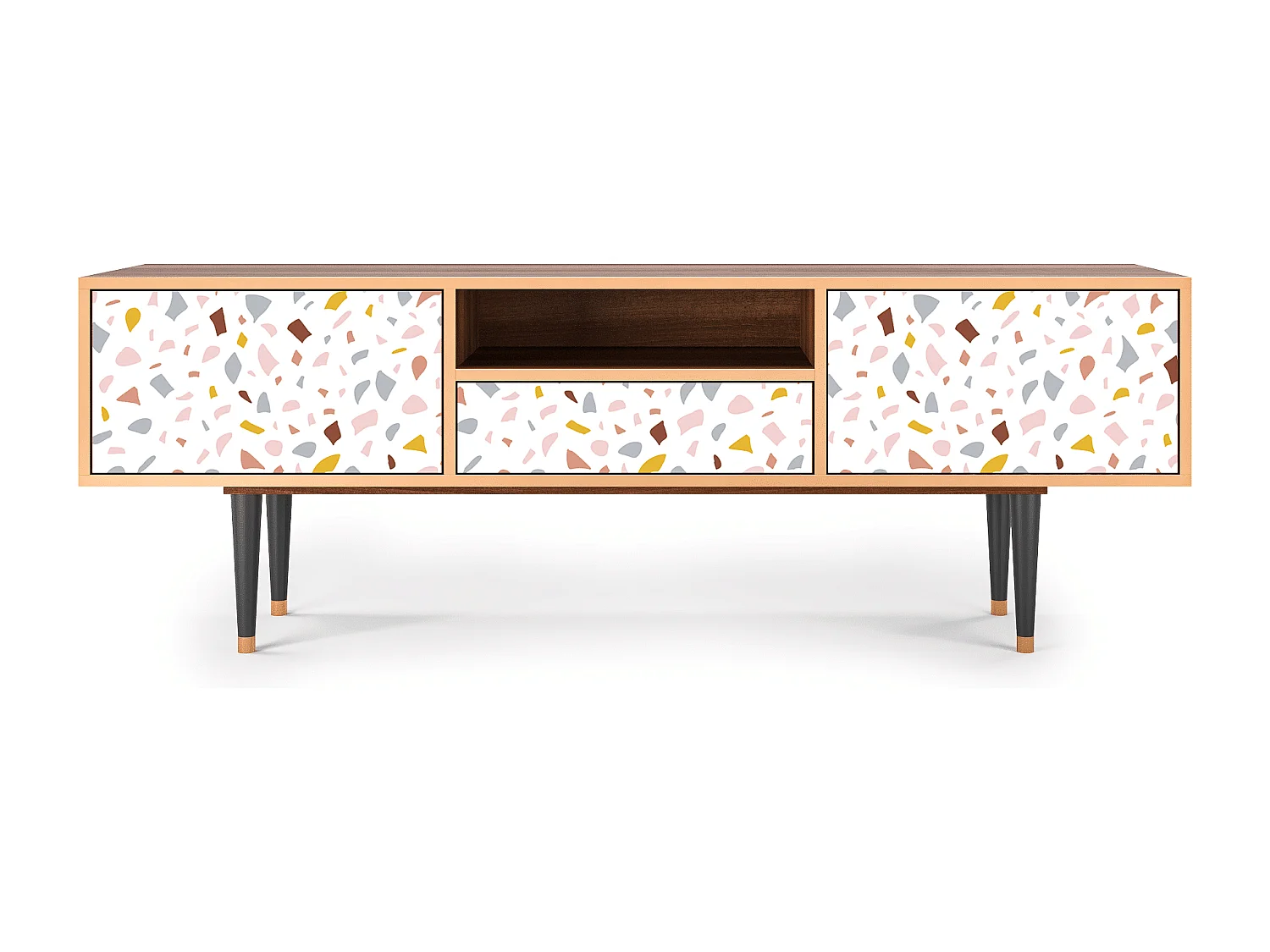 Meuble TV - 170х59х41 cm - T6 - Marmelade Cheese, Noyer