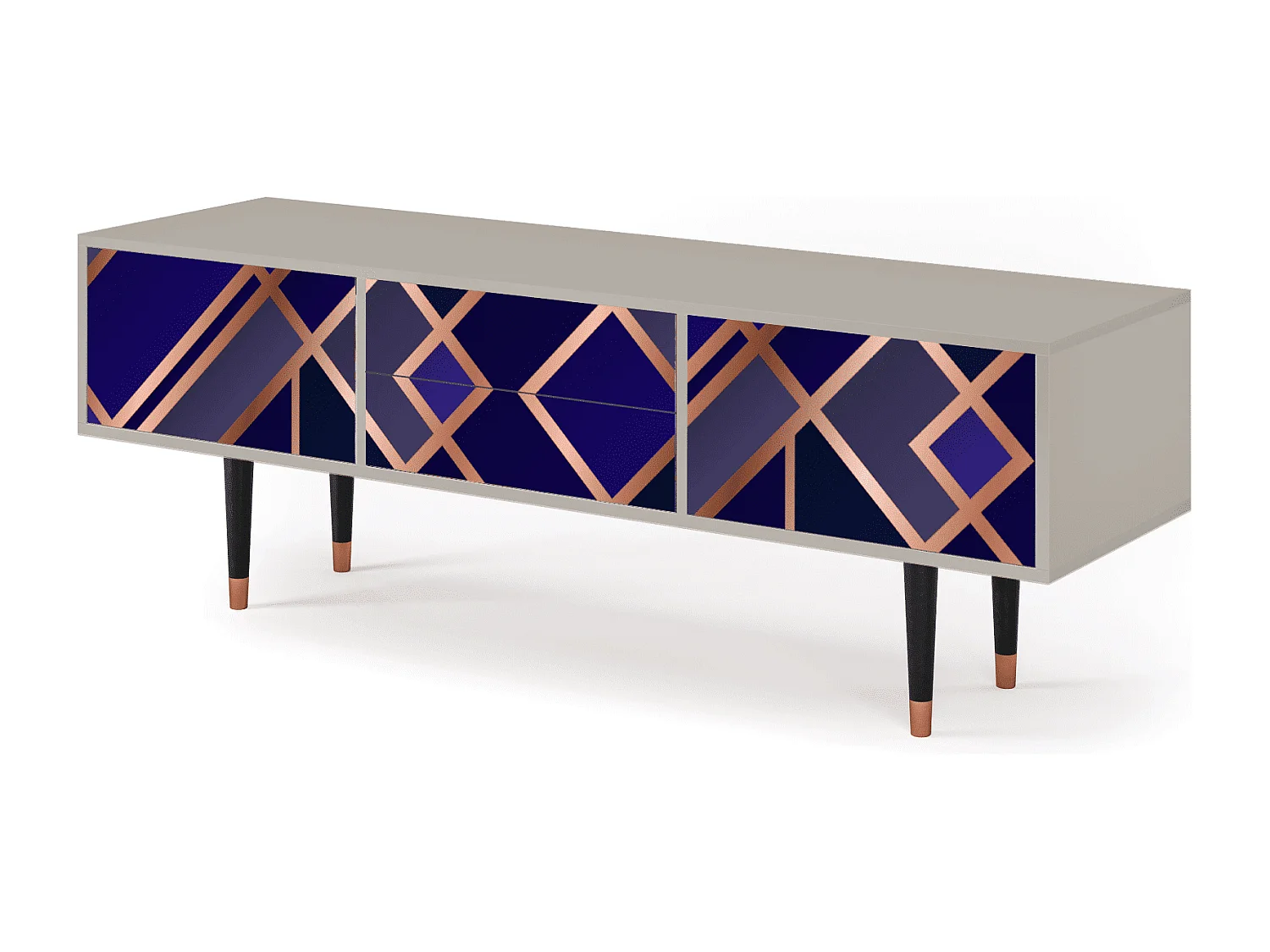 Meuble TV - 170х59х48 cm - T4 - Aquamarine Getsby, Sable