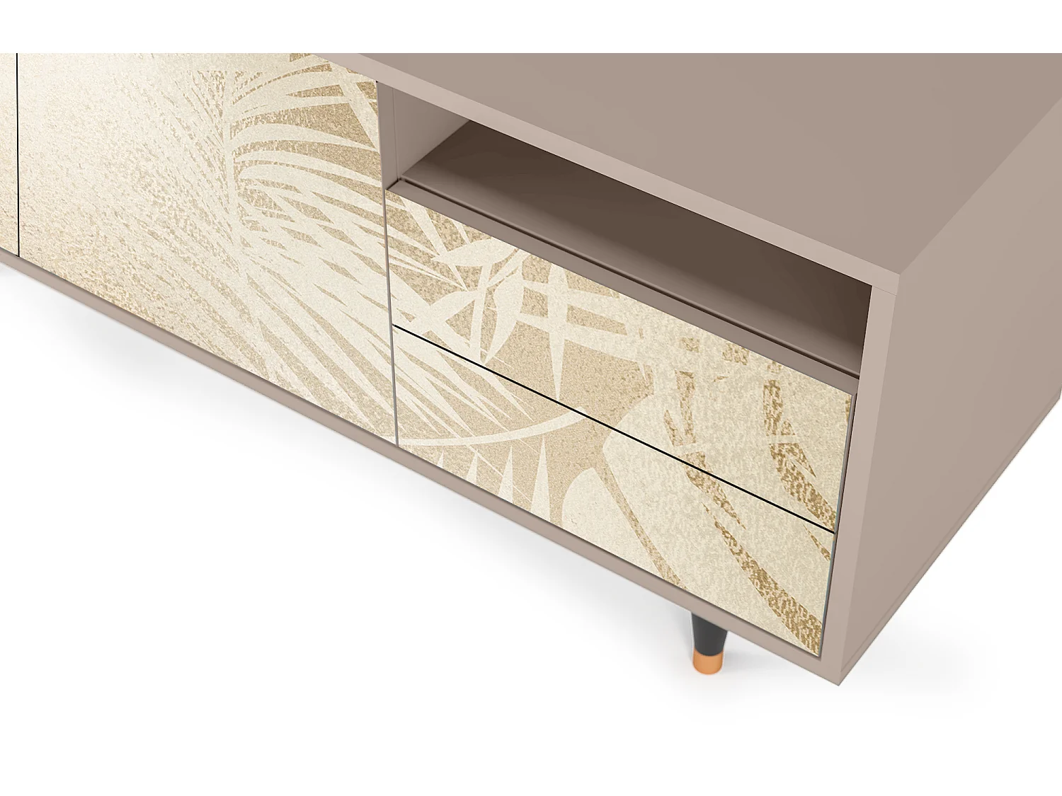 Meuble TV - 125х56х41 cm - T7 - Plant of the Dessert, Latte