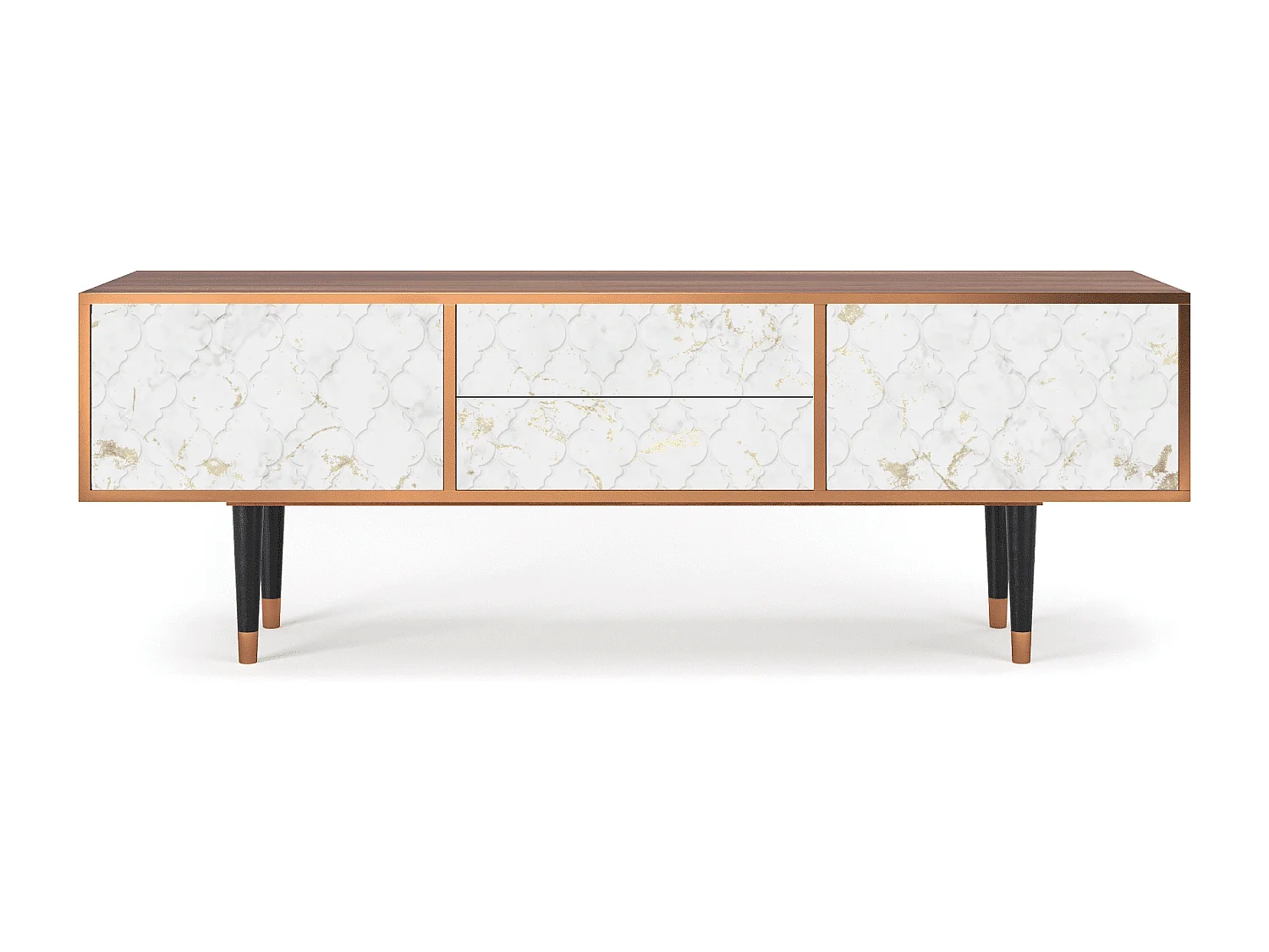 Meuble TV - 170х59х48 cm - T4 - Sweet Cotton, Noyer