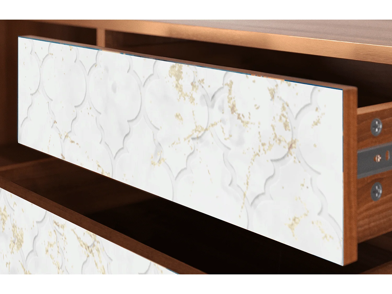 Meuble TV - 170х59х48 cm - T4 - Sweet Cotton, Noyer