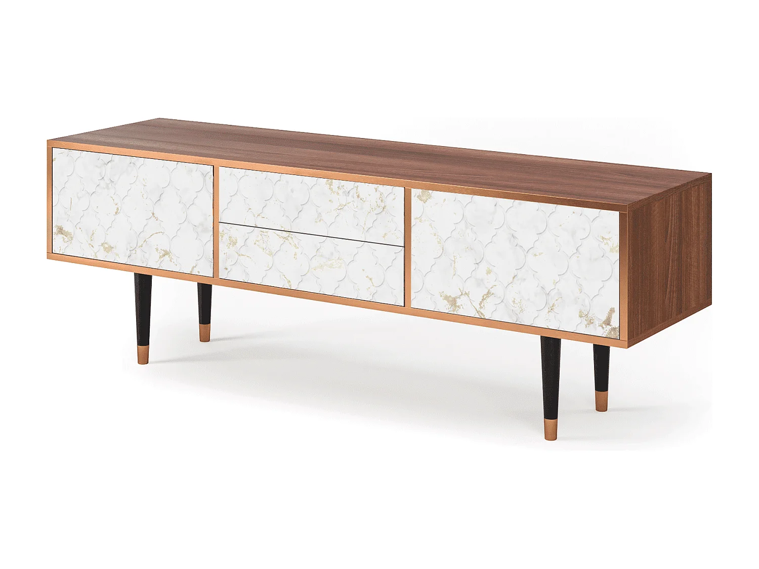 Meuble TV - 170х59х48 cm - T4 - Sweet Cotton, Noyer