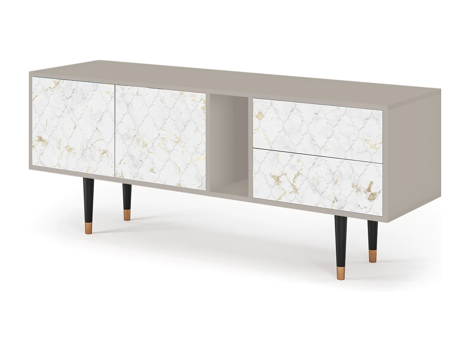 Meuble TV - 170х69х48 cm - T1 - Sweet Cotton, Sable