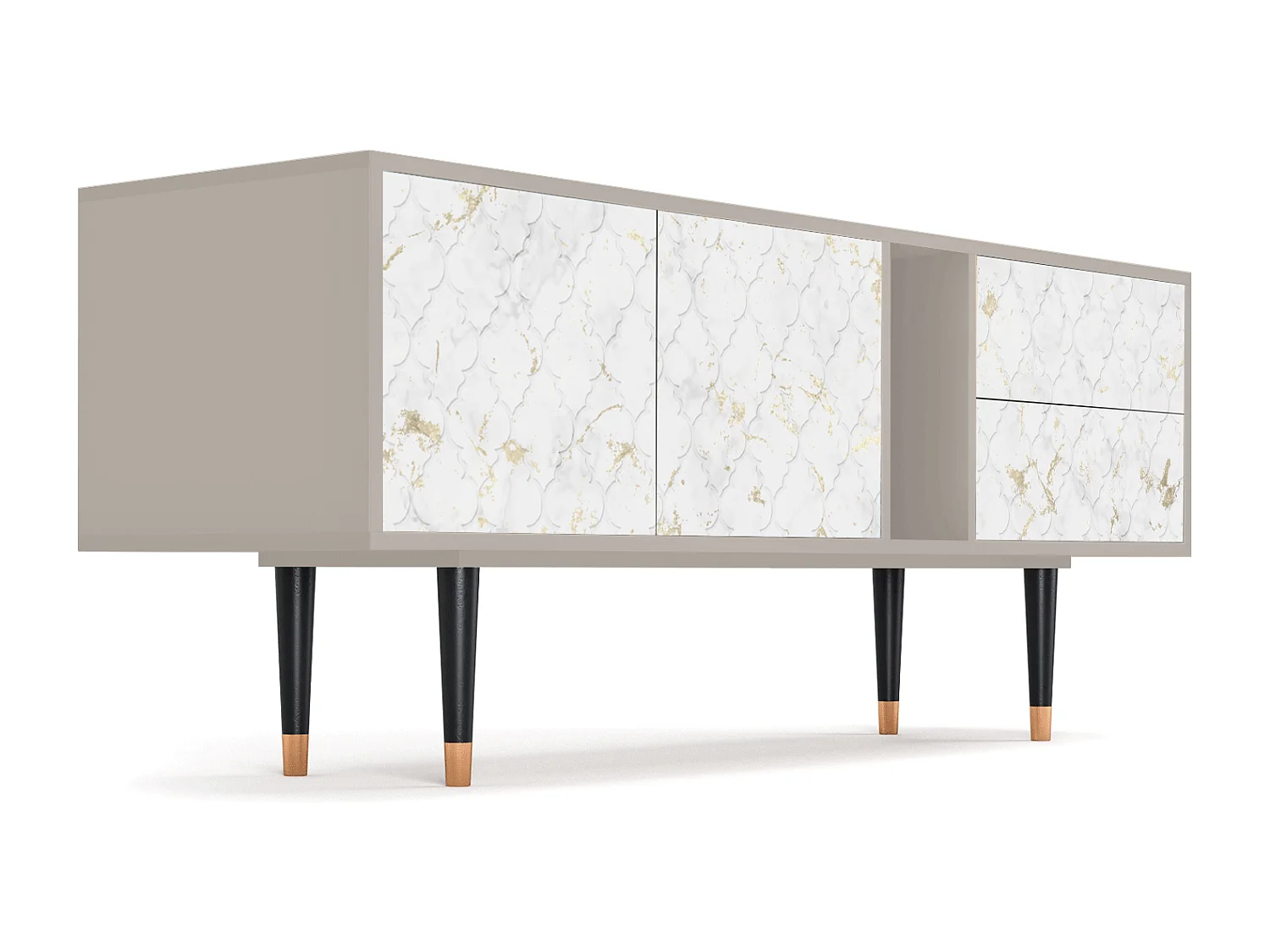 Meuble TV - 170х69х48 cm - T1 - Sweet Cotton, Sable