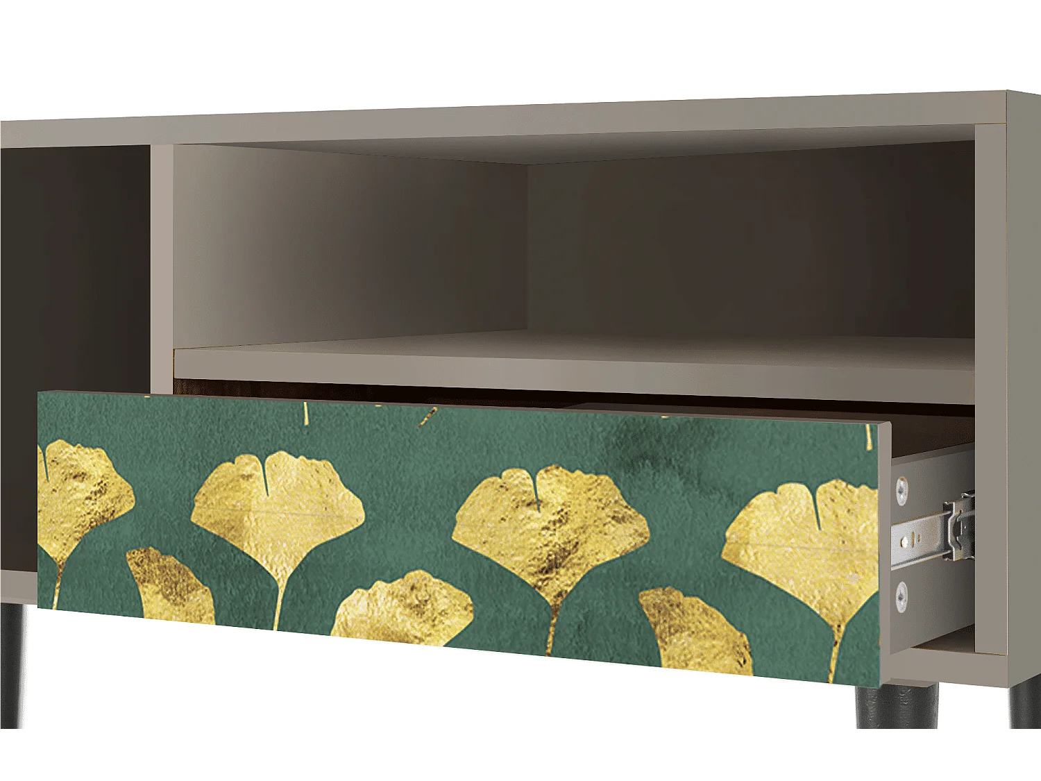 Meuble TV - 115х59х48 cm - T3 - Gingko leaves, Sable