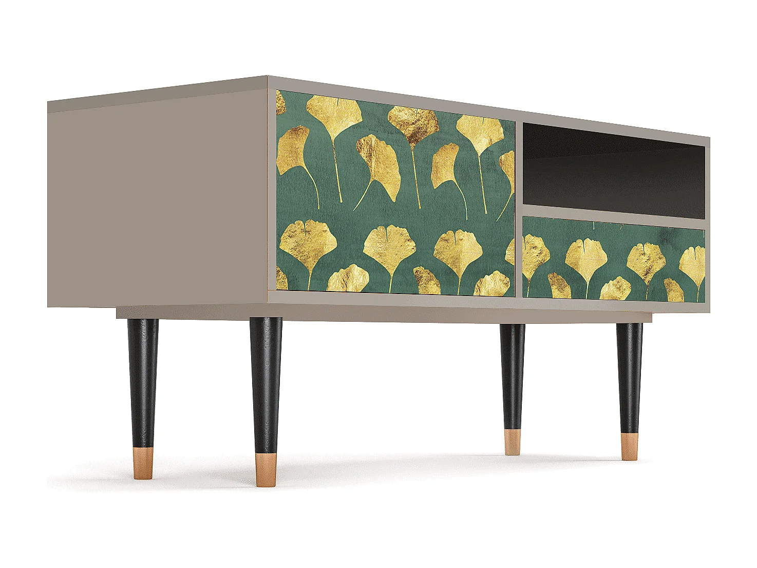 Meuble TV - 115х59х48 cm - T3 - Gingko leaves, Sable