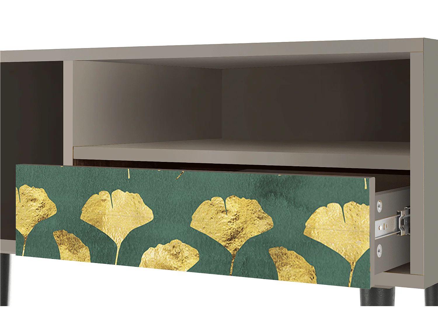 Meuble TV - 115х59х48 cm - T3 - Gingko leaves, Sable