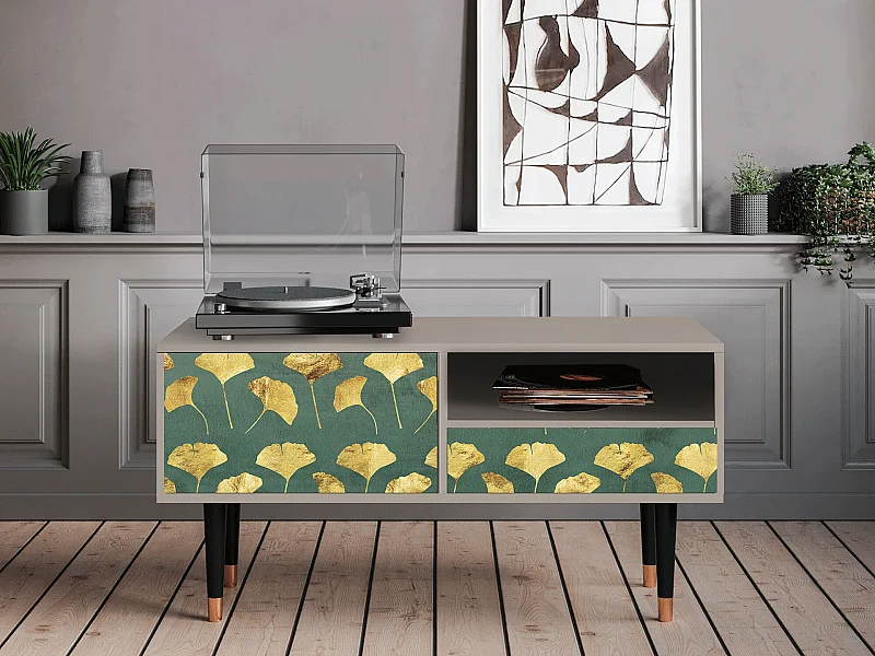 Mueble de TV - 115х59х48 cm - T3 - Gingko leaves, Arena
