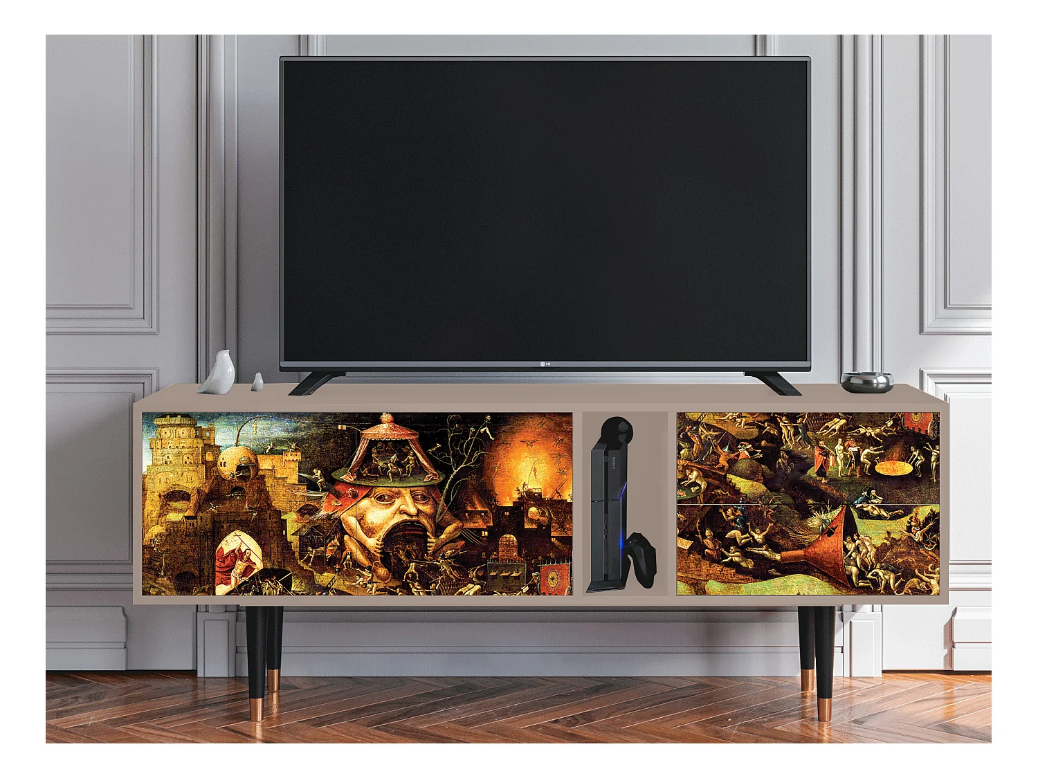 Mueble de TV - 170х69х48 cm - T1 - Christ in Limbo, Latte
