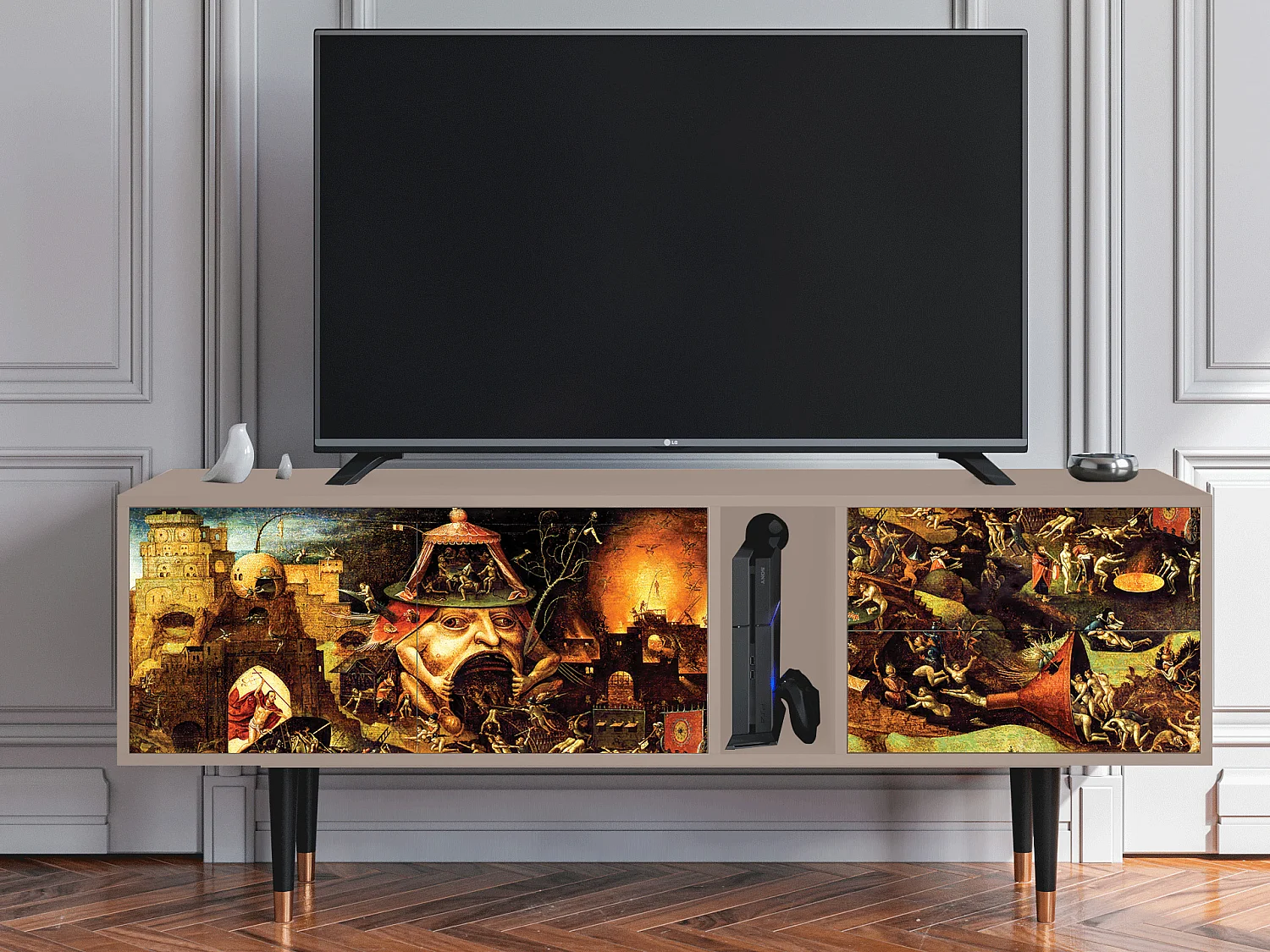 Mobile TV - 170х69х48 cm - T1 - Christ in Limbo, Latte
