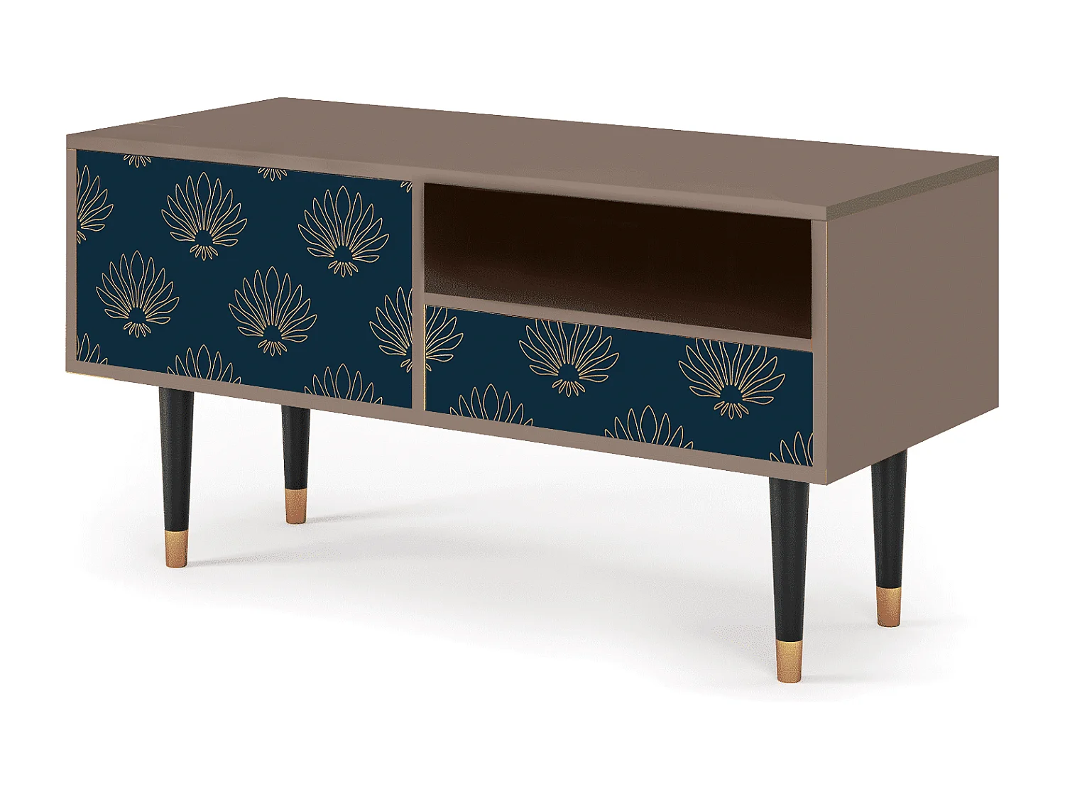 TV-Möbel - 115х59х48 cm - T3 - Blue Lotus, Latte