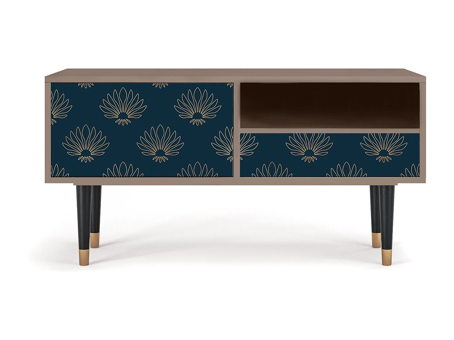 TV-meubel - 115х59х48 cm - T3 - Blue Lotus, Latte