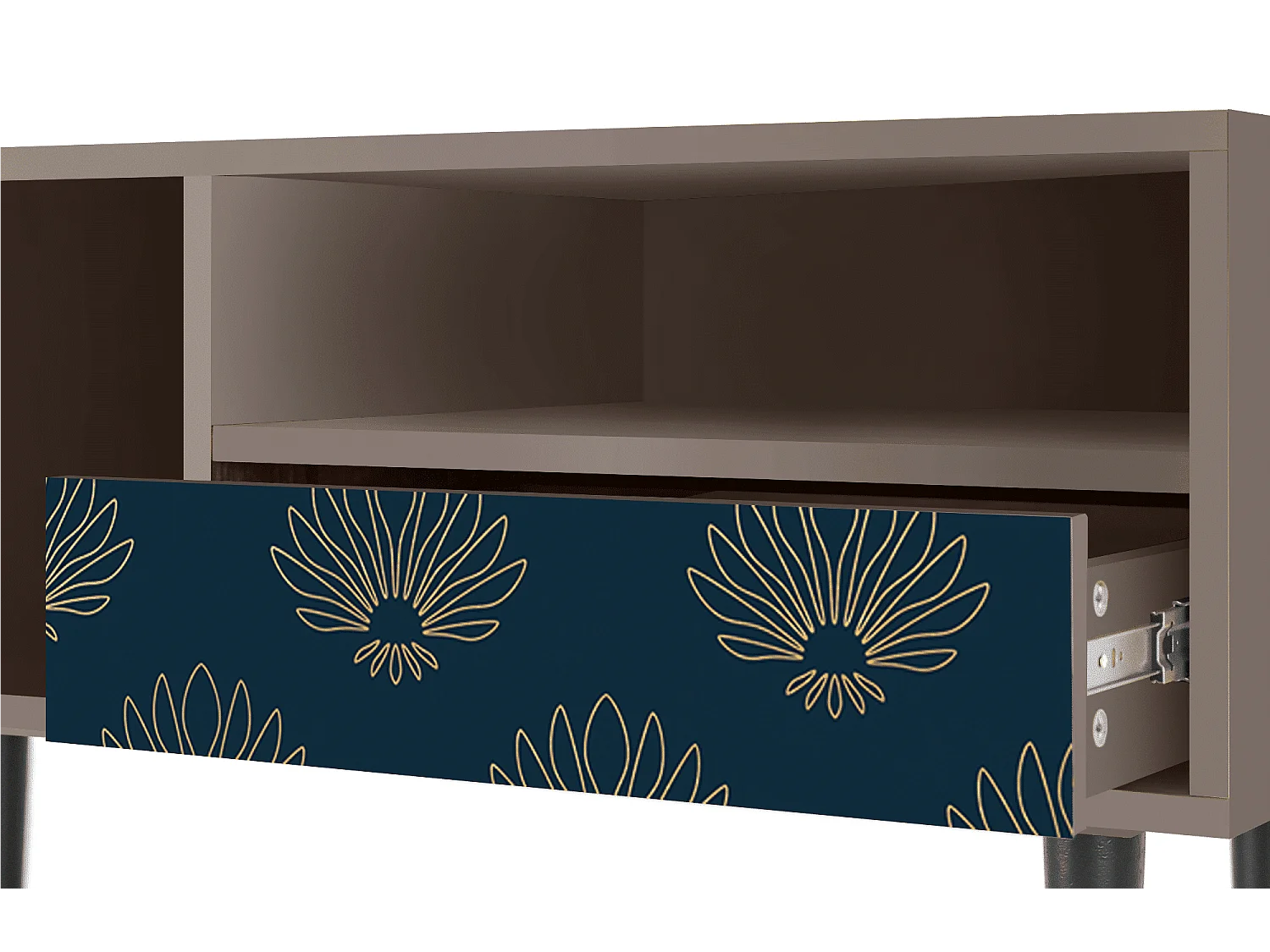 Meuble TV - 115х59х48 cm - T3 - Blue Lotus, Latte
