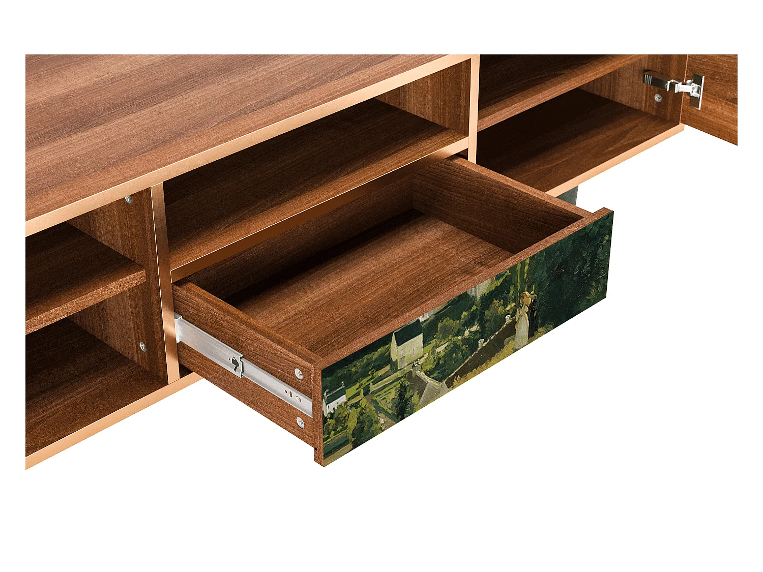 TV-Möbel - 170х59х41 cm - T6 - Jalais Hill by Pissarro, Walnuss