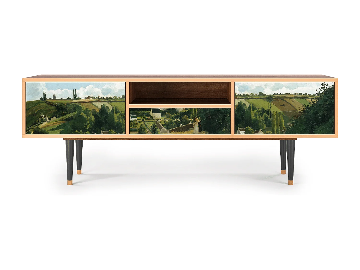 Meuble TV - 170х59х41 cm - T6 - Jalais Hill by Pissarro, Noyer