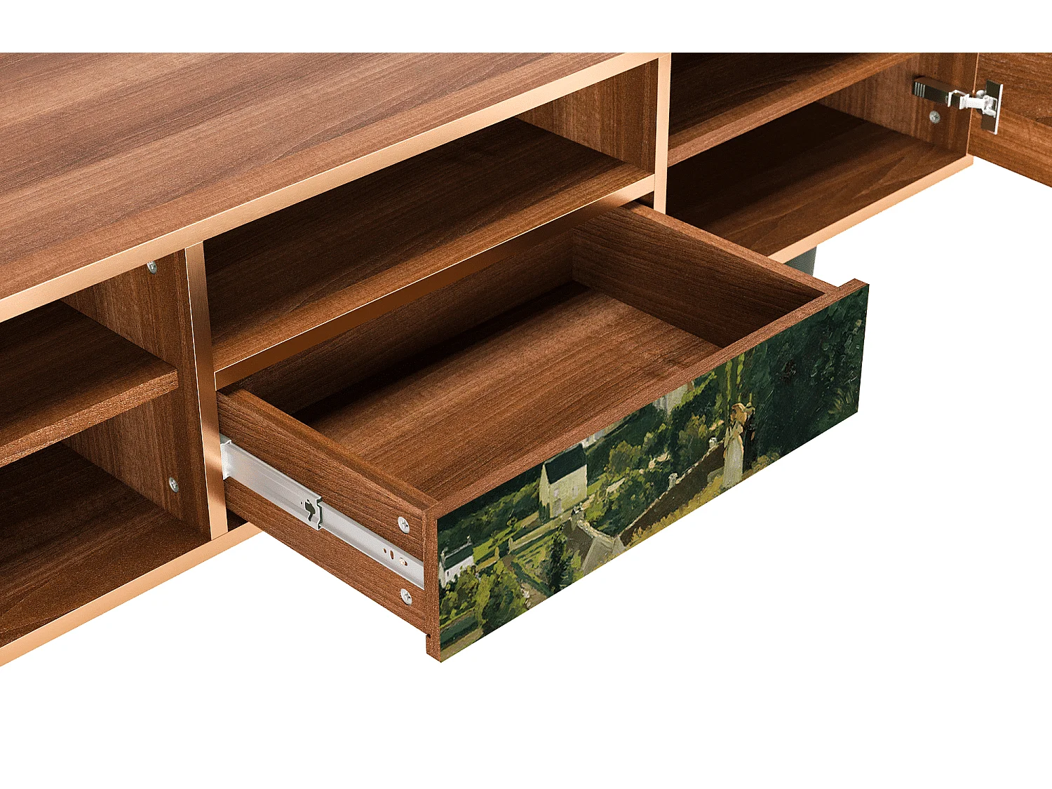 Meuble TV - 170х59х41 cm - T6 - Jalais Hill by Pissarro, Noyer