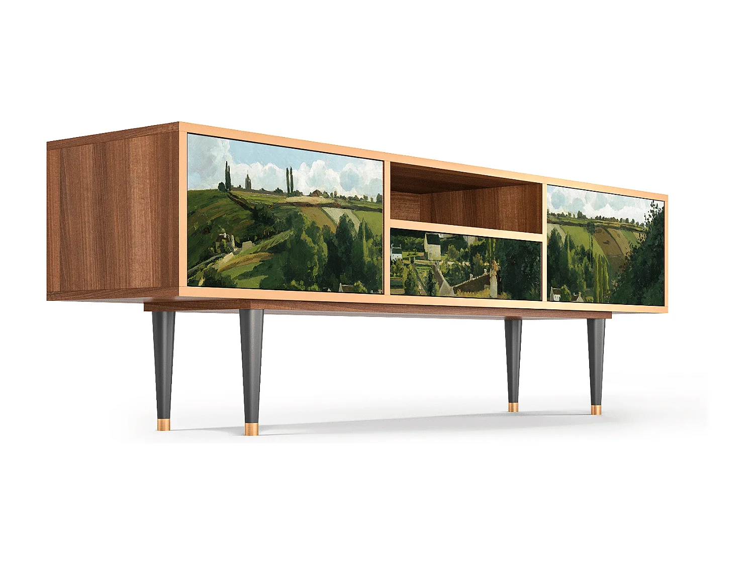 Meuble TV - 170х59х41 cm - T6 - Jalais Hill by Pissarro, Noyer