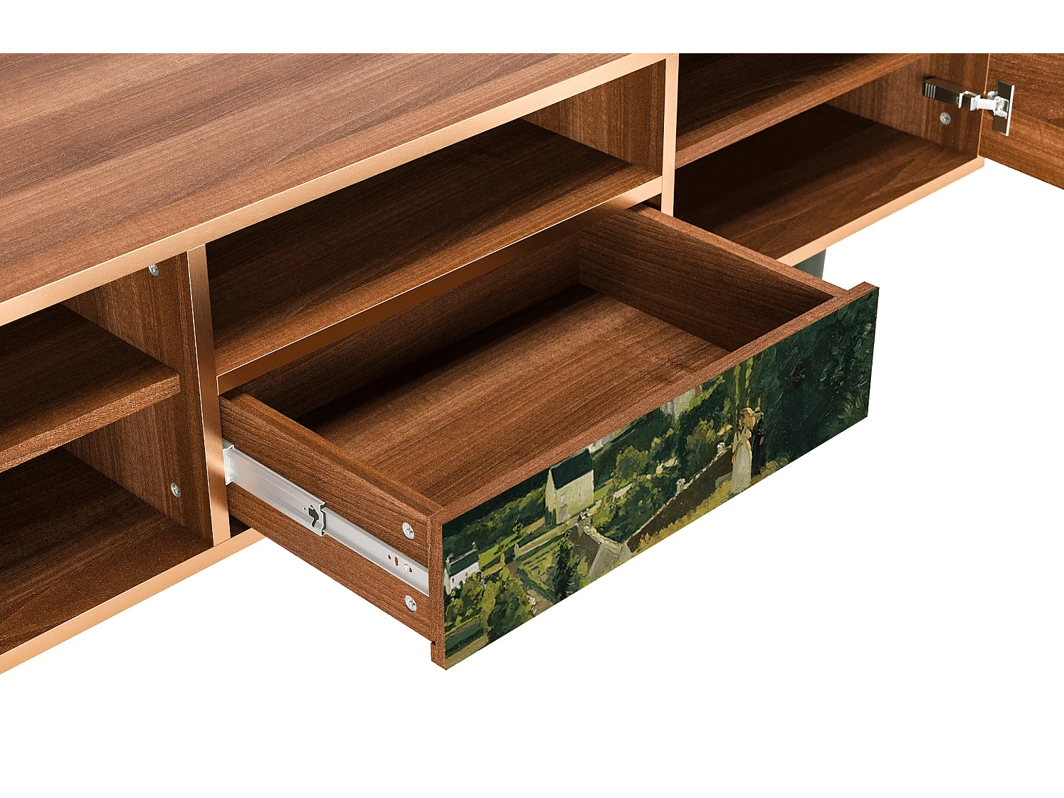 Meuble TV - 170х59х41 cm - T6 - Jalais Hill by Pissarro, Noyer