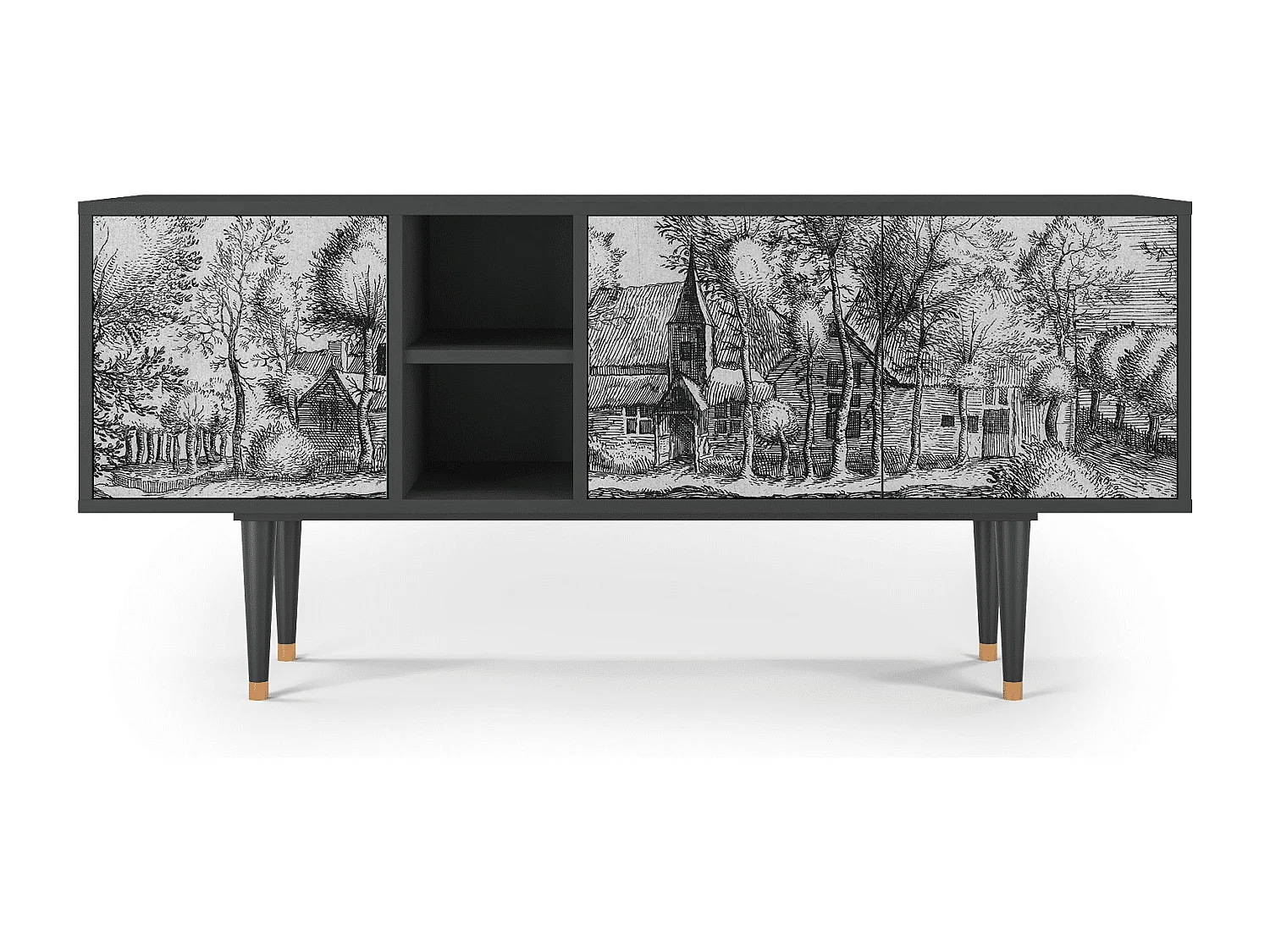 TV-meubel - 150х69х41 cm - T5 - A Pond, Antraciet