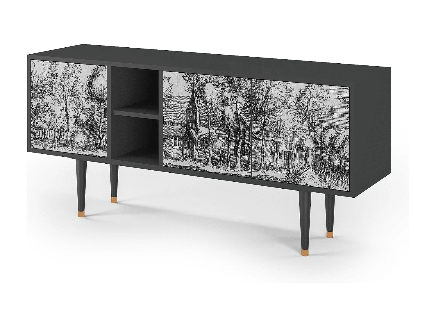 TV-meubel - 150х69х41 cm - T5 - A Pond, Antraciet